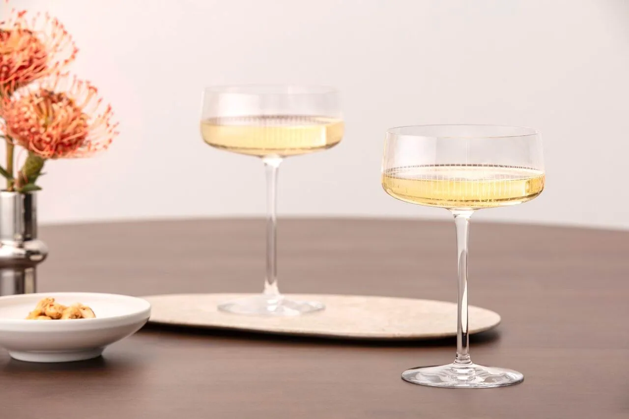 Afina champagne coupeglass, Transparent, 12 cl, 4-pakning Villeroy & Boch