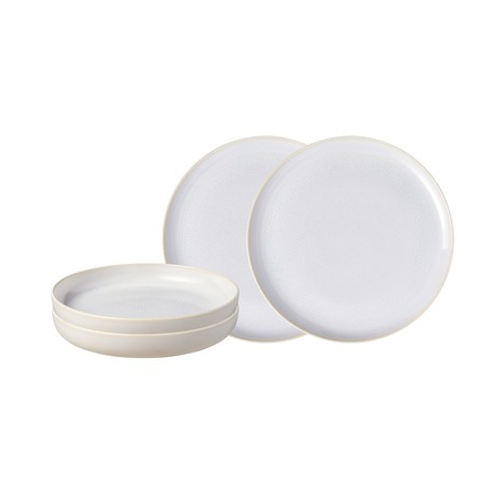 Villeroy & Boch Crafted Cotton servisesett 4 deler Hvit