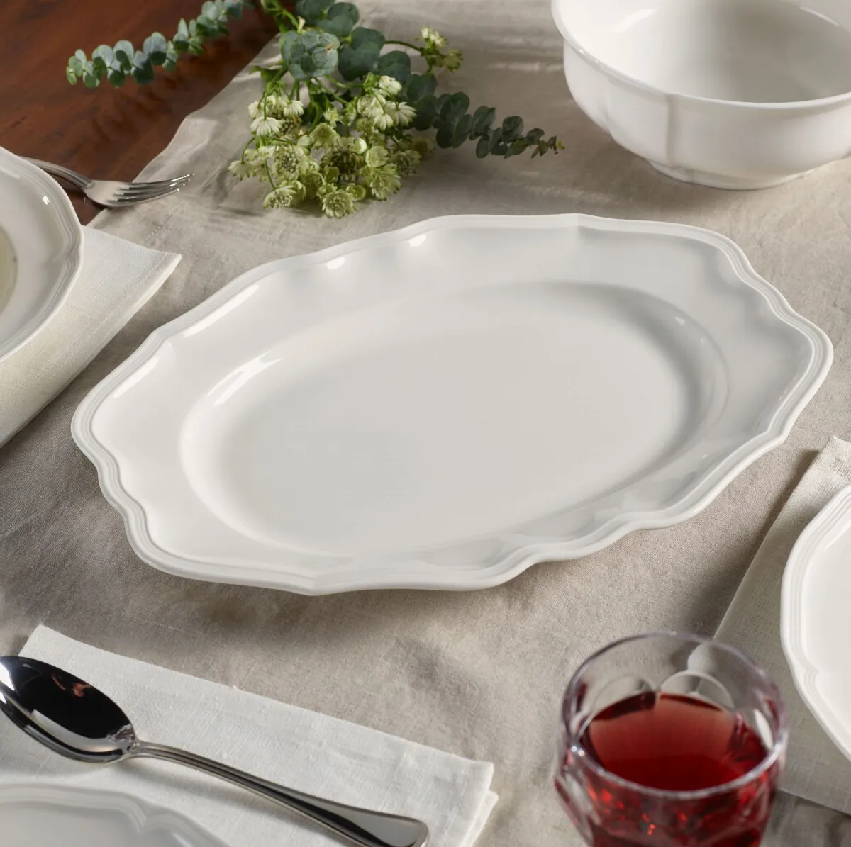 Manoir serveringsfat 37 cm, Hvit Villeroy & Boch