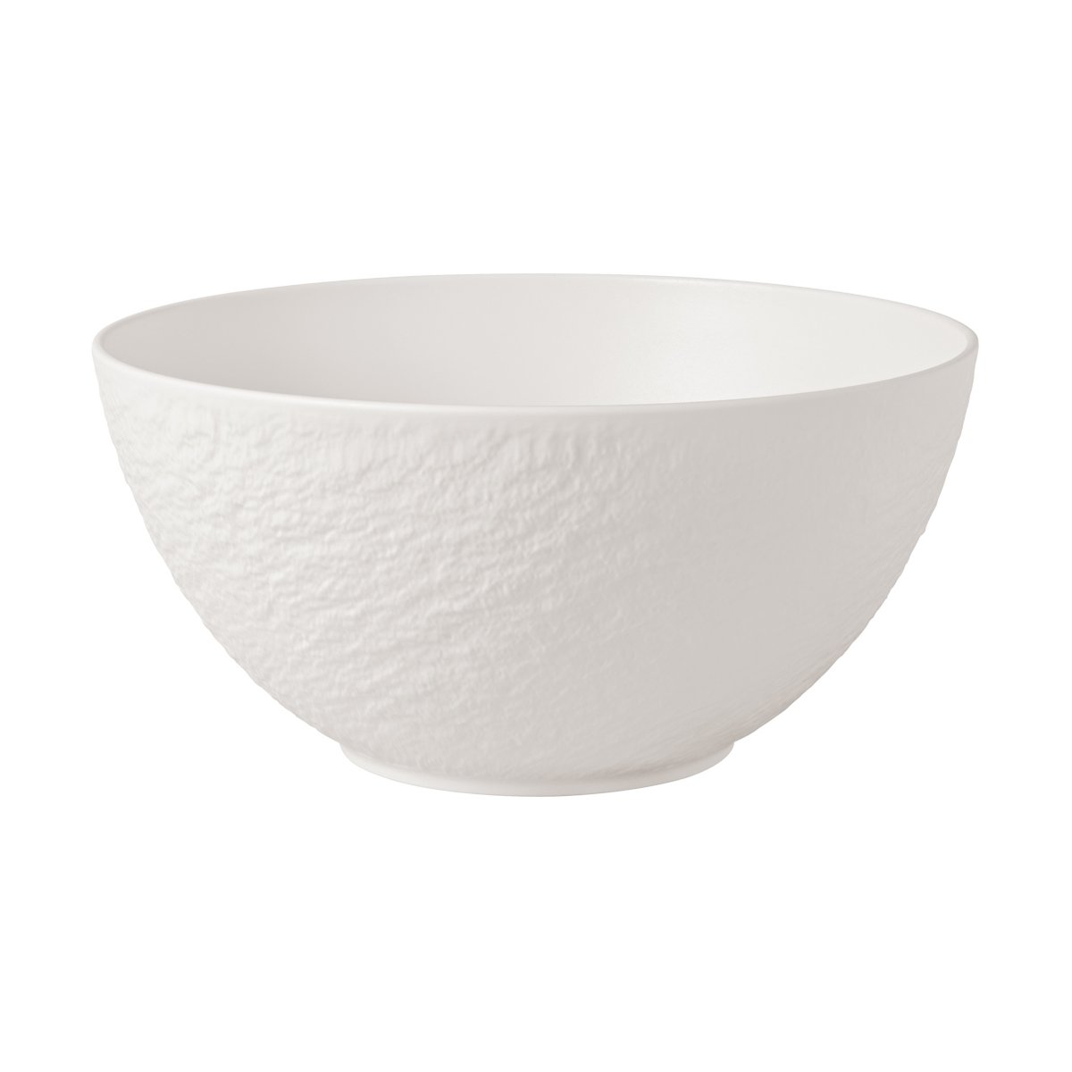 Villeroy & Boch Manufacture Rock Blanc salatbolle 24 cm, hvit