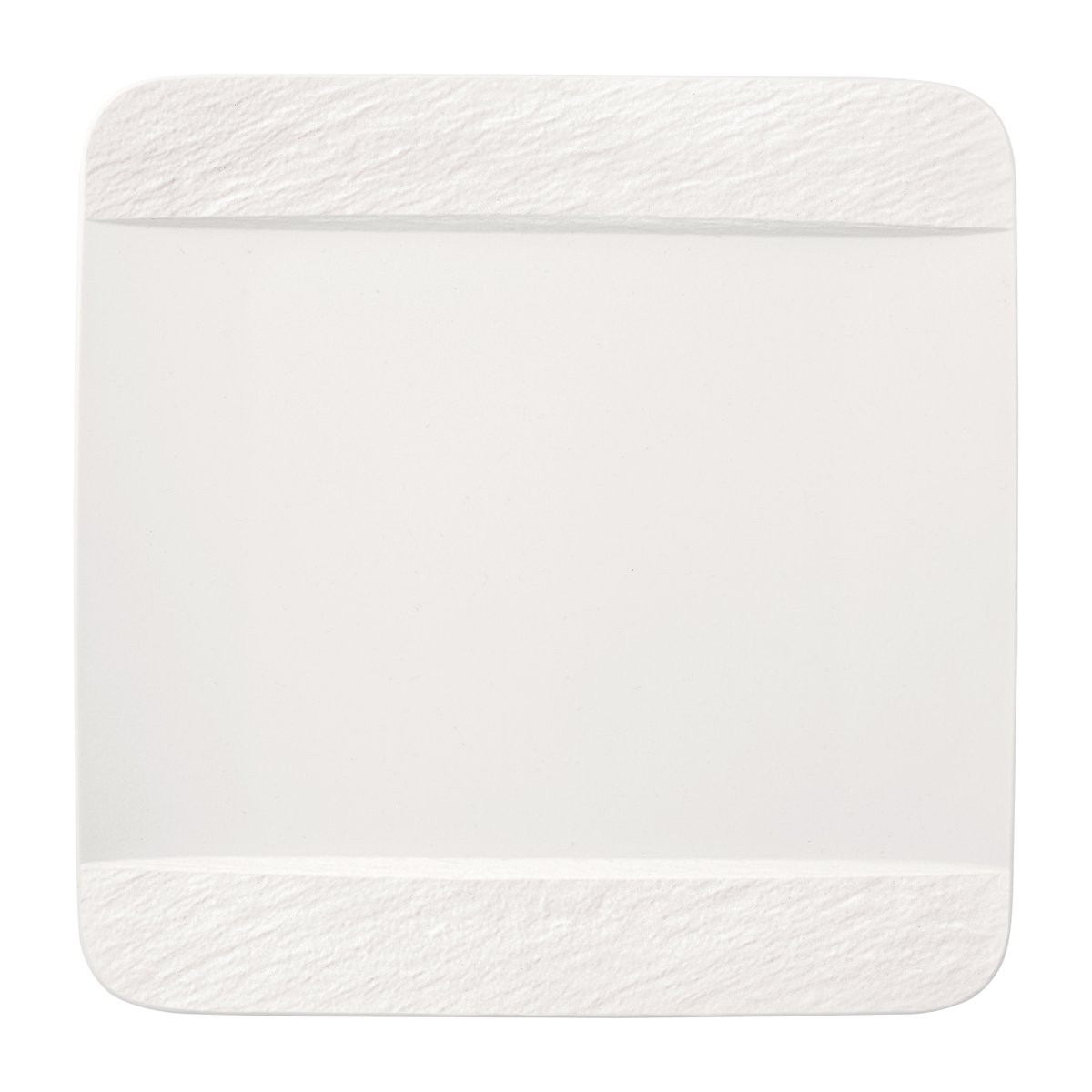 Villeroy & Boch - Manufacture Rock Blanc tallerken kvadratisk 28 cm