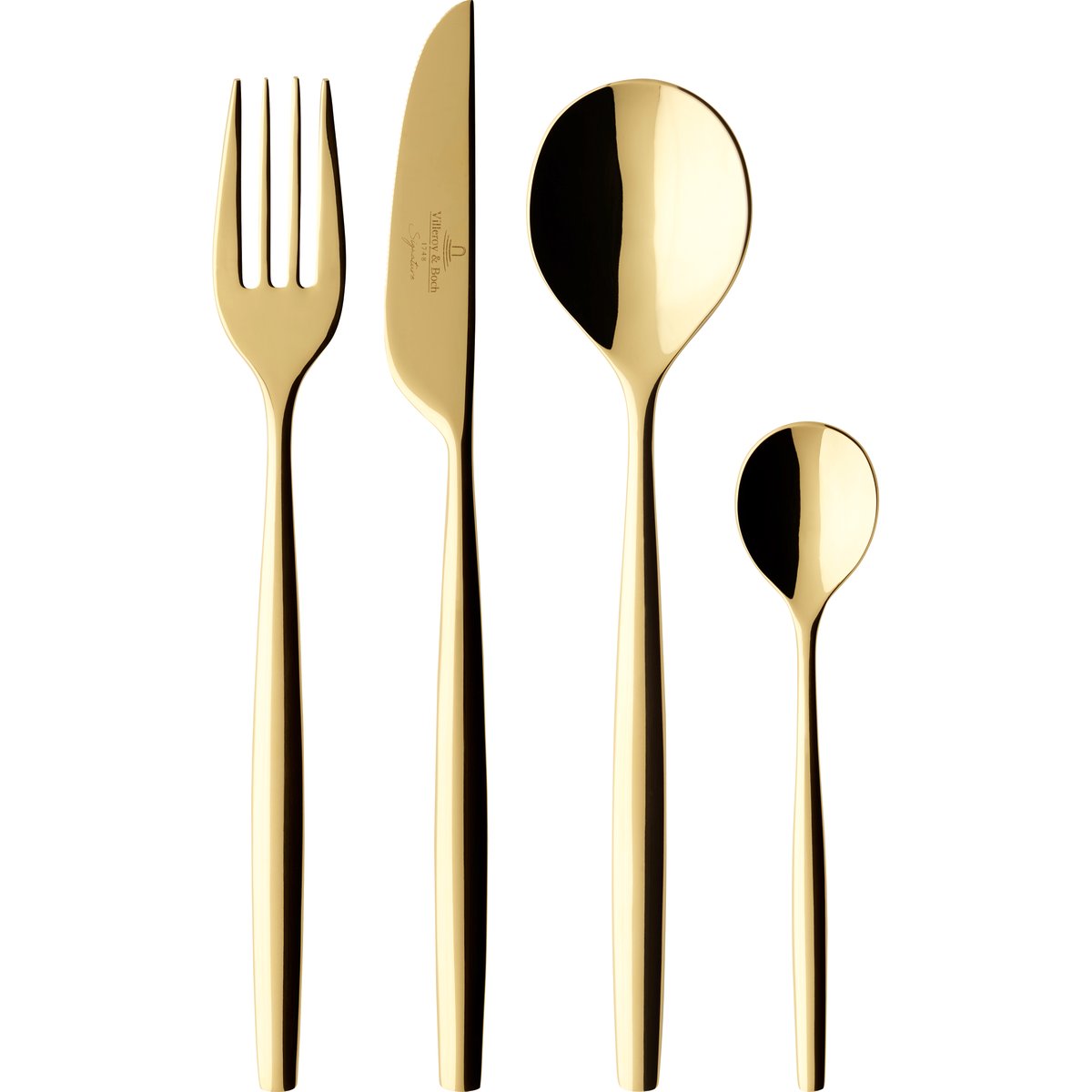 Villeroy & Boch Metro Chic d'Or bestikk 24 deler Guld