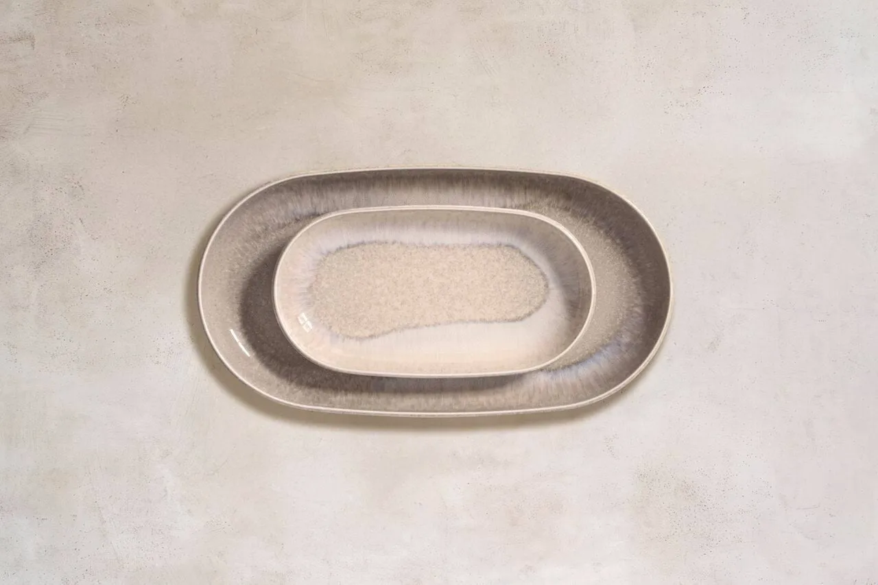 Perlemor Sand serveringsfat, Beige, 23x13 cm Villeroy & Boch