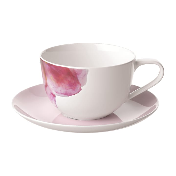 Rose Garden kopp med fat - Rosa-hvit - Villeroy & Boch