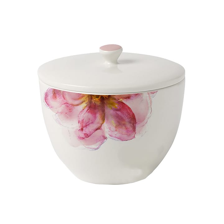 Rose Garden teboks med lokk Ø 13,5 cm - Hvit - Villeroy & Boch