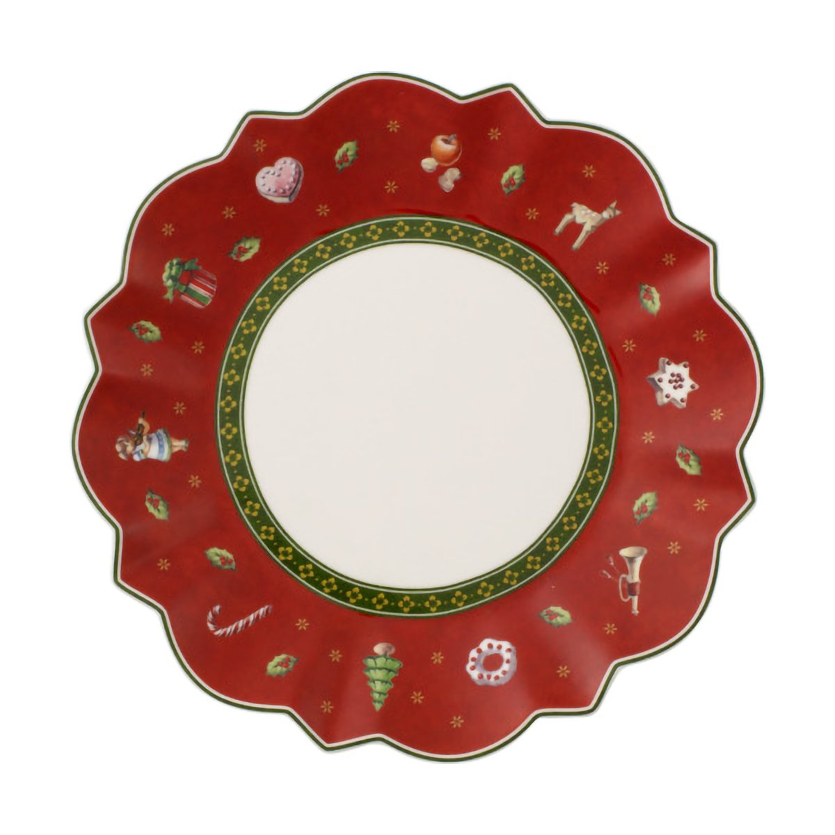 Villeroy & Boch Toy´s Delight Bread & Butter asjett Ø18 cm Hvit-rød