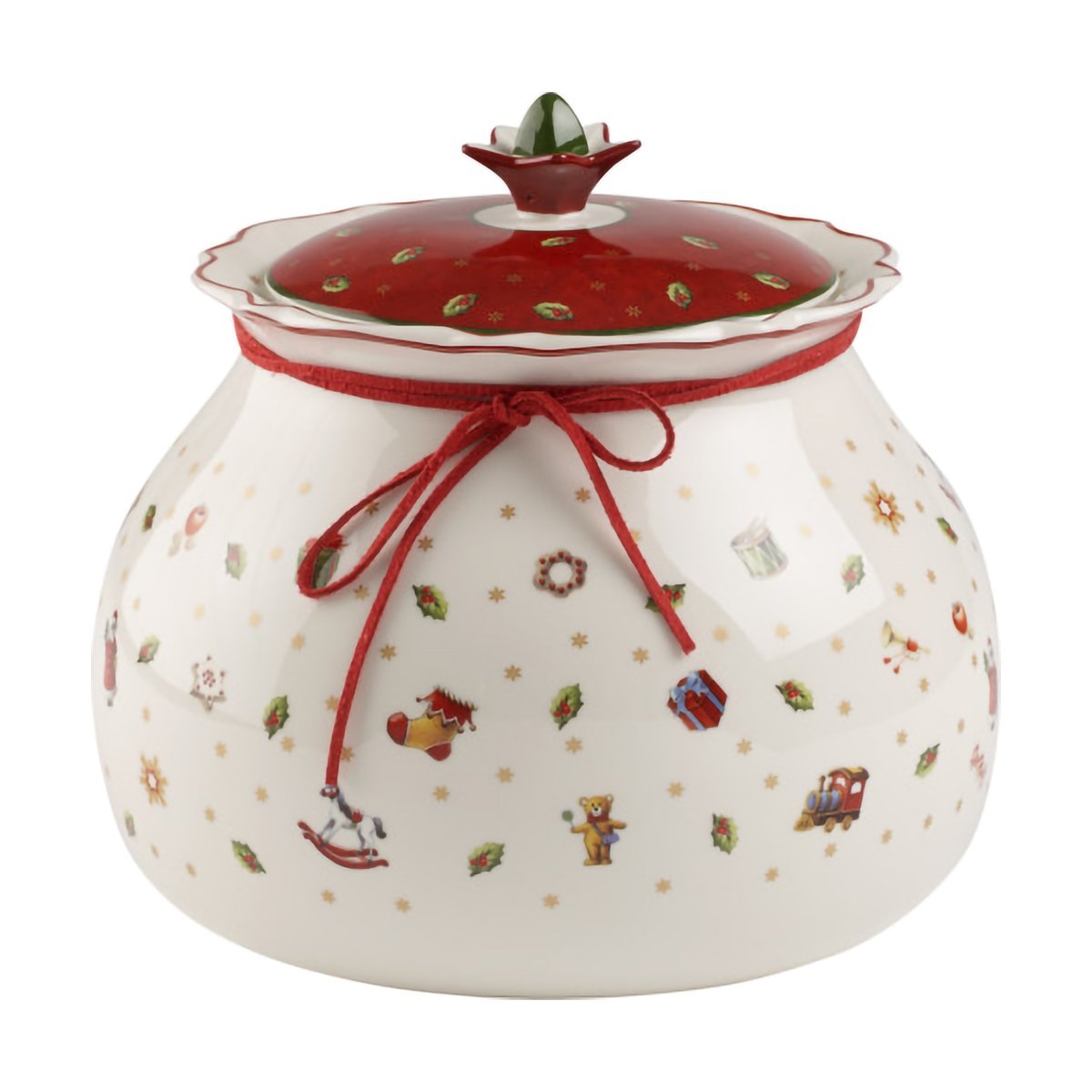 Villeroy & Boch Toy´s Delight burk med lokk L 3,2 L Hvit-rød