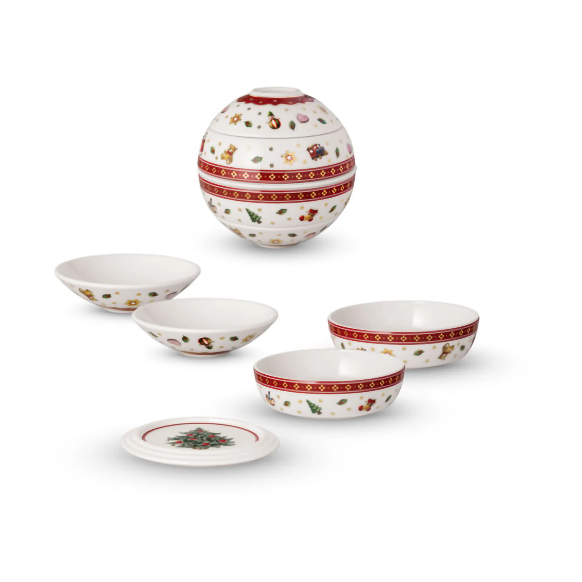 Toy's Delight La petite Boule 5 deler, Hvit-rød Villeroy & Boch