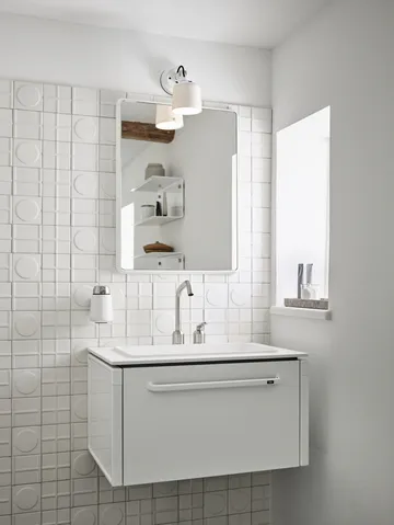 Vipp911 veggspeil small 50x66,5 cm - Hvit - Vipp