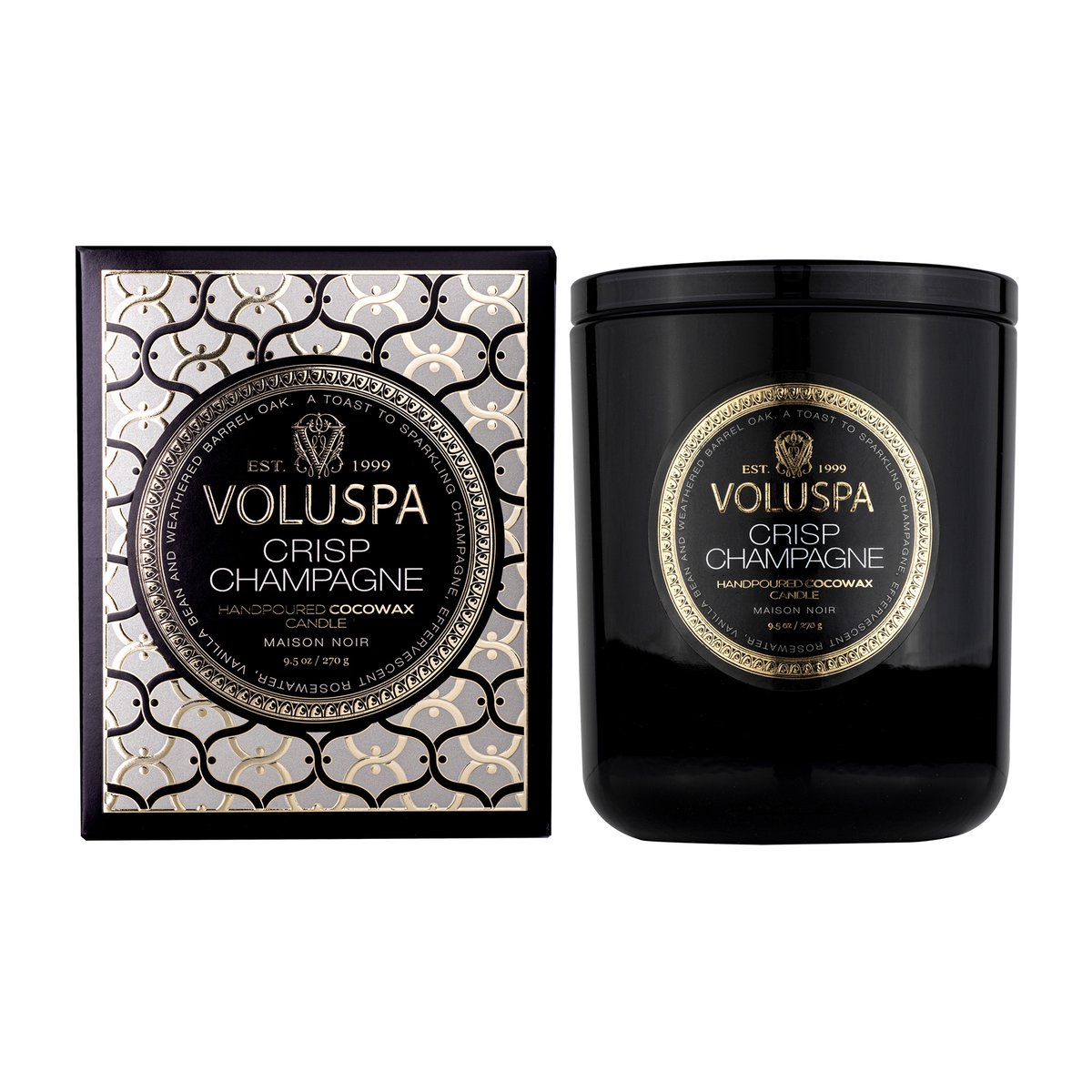 Classic Maison Noir duftlys 60 timer Crisp Champagne