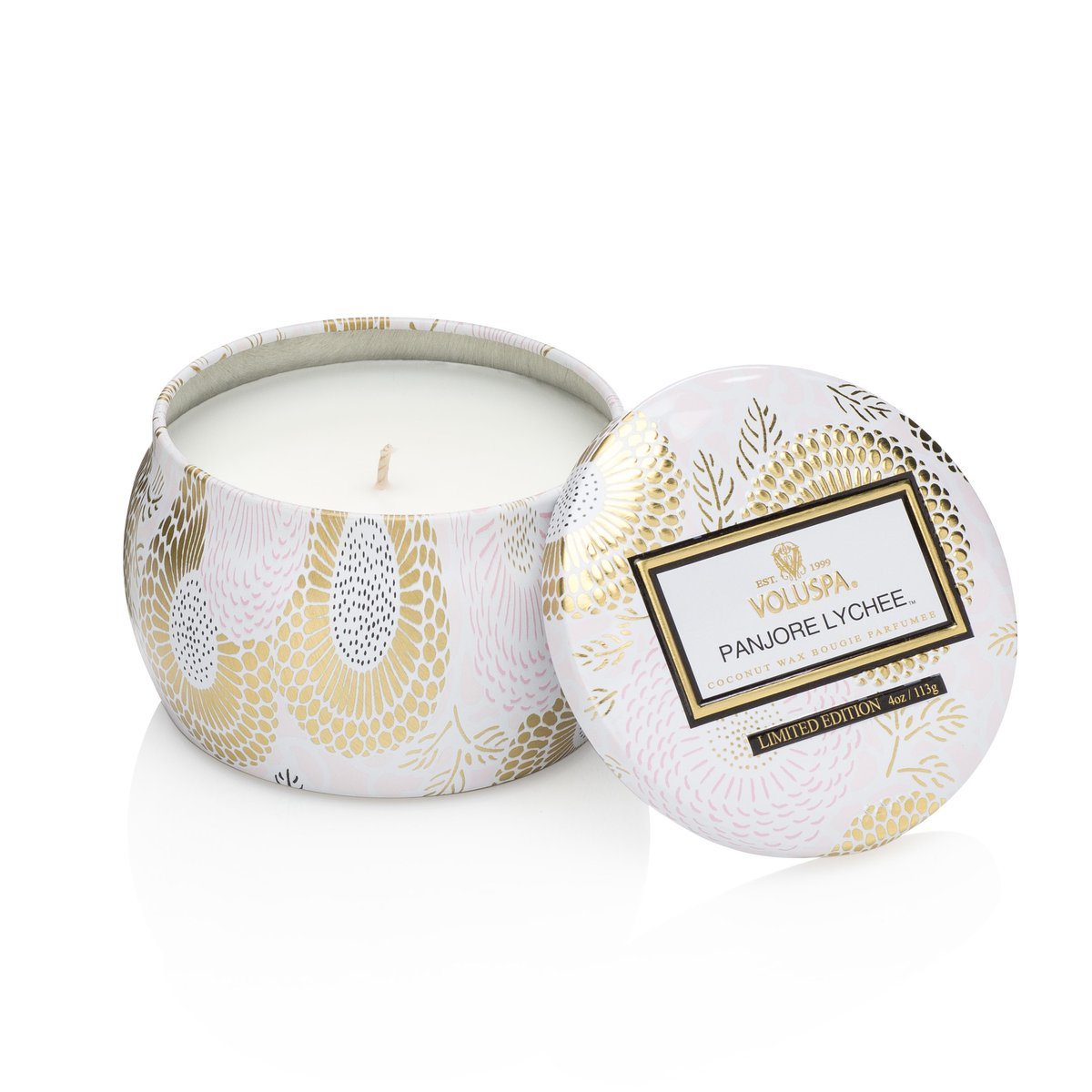 Voluspa Panjore Lychee Decorative Tin Candle - 113 g