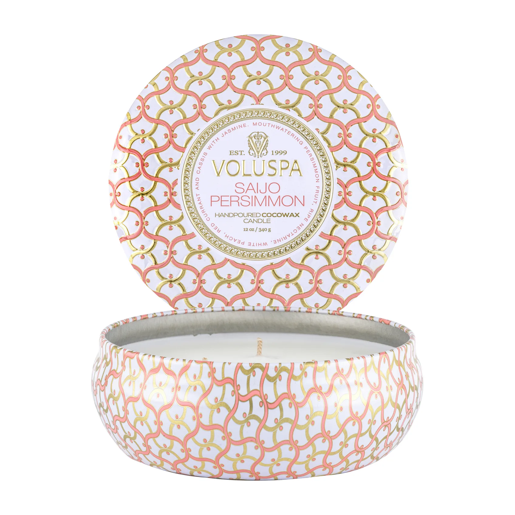 Maison Blanc 3-wick Tin duflys 40 timer, Saijo Persimmon Voluspa