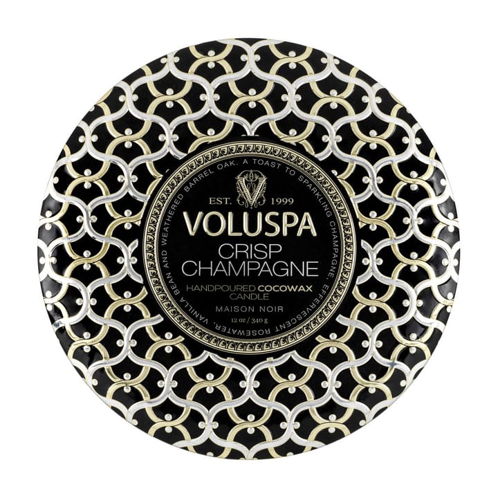 Maison Noir 3-wick Tin duflys 40 timer, Crisp Champagne Voluspa