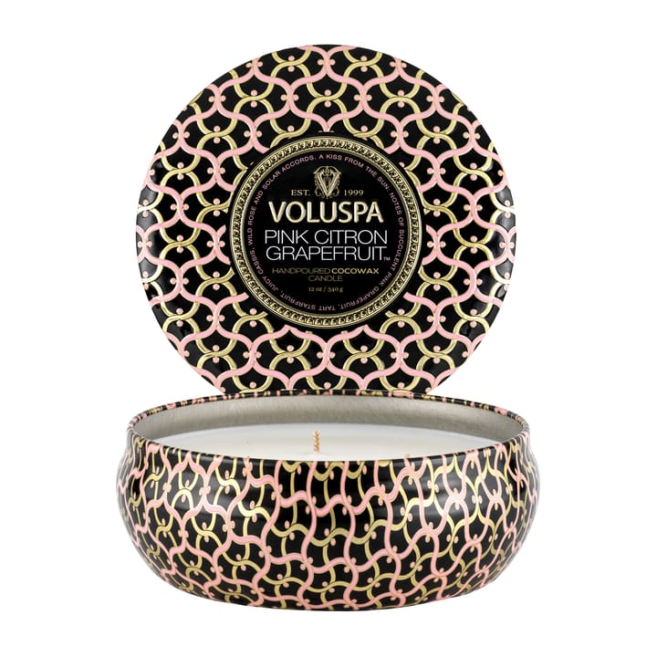 Maison Noir 3-wick Tin duflys 40 timer - Pink Citron Grapefruit - Voluspa