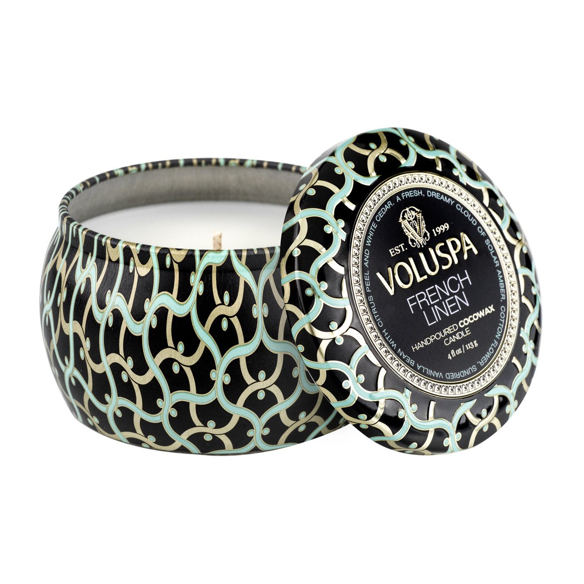 Maison Noir Mini Tin duftlys 25 timer French Linen