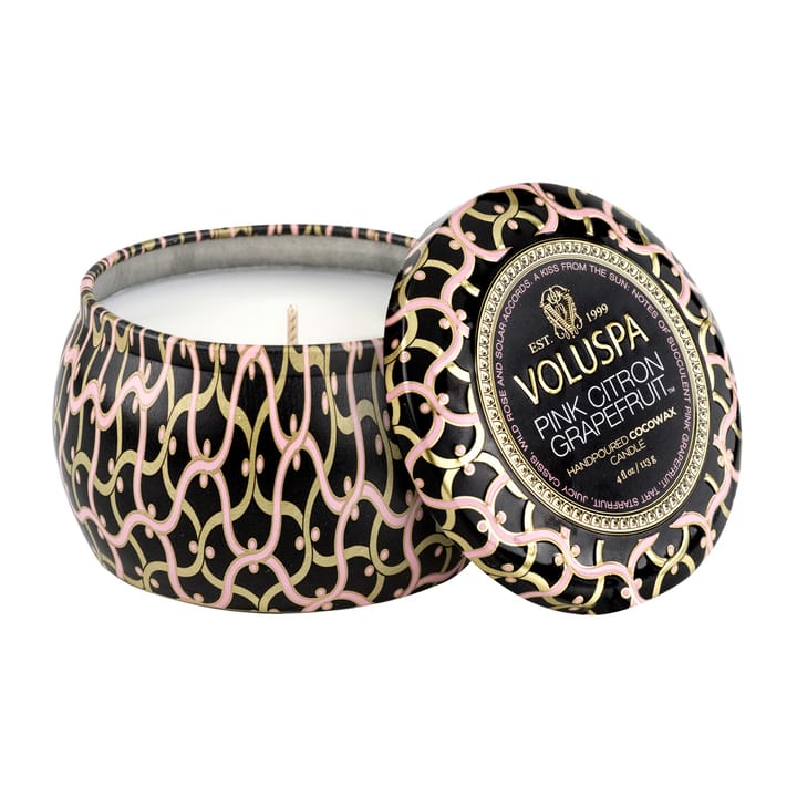 Maison Noir Mini Tin duftlys 25 timer - Pink Citron Grapefruit - Voluspa