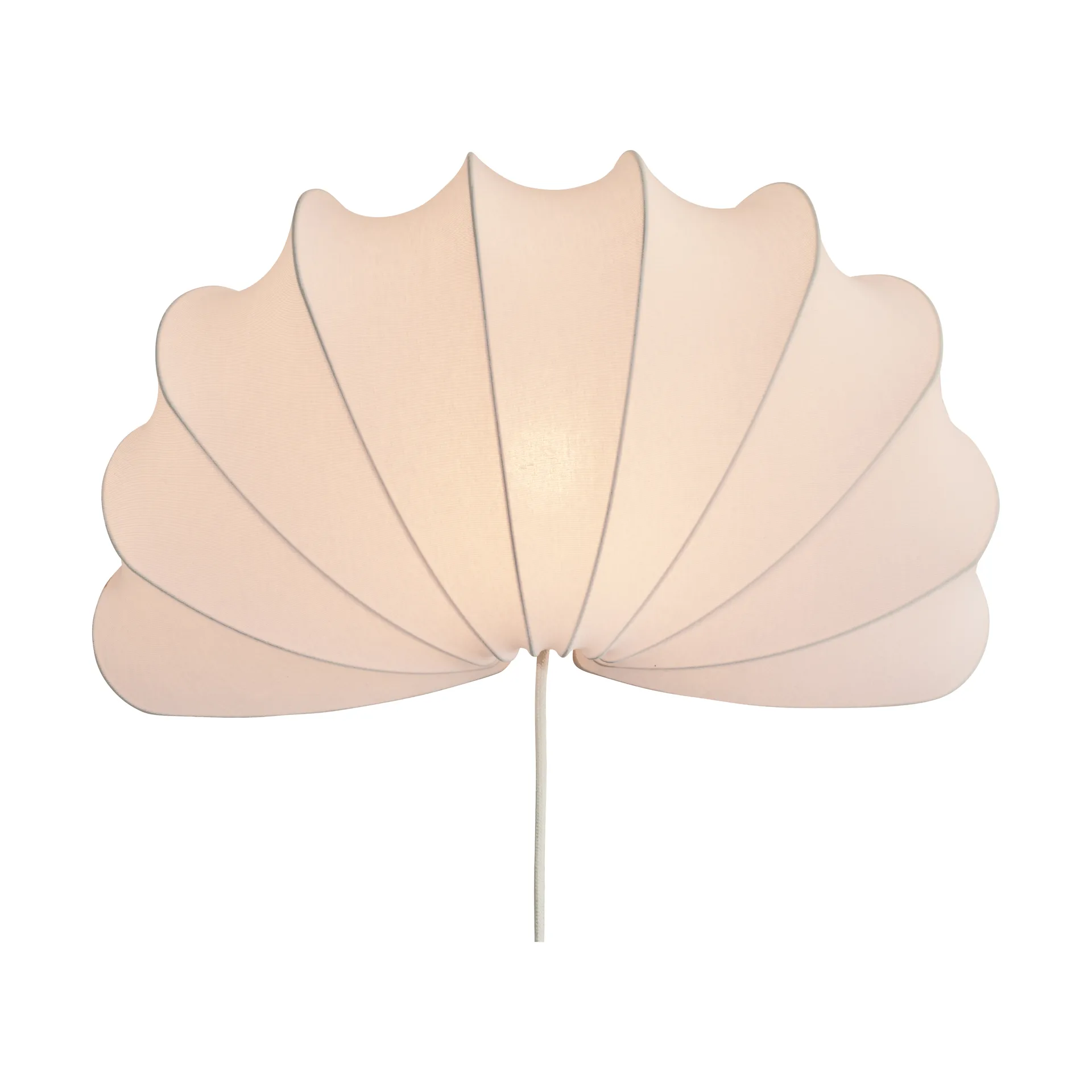 Anna vegglampe L 54 cm, White cotton Watt & Veke