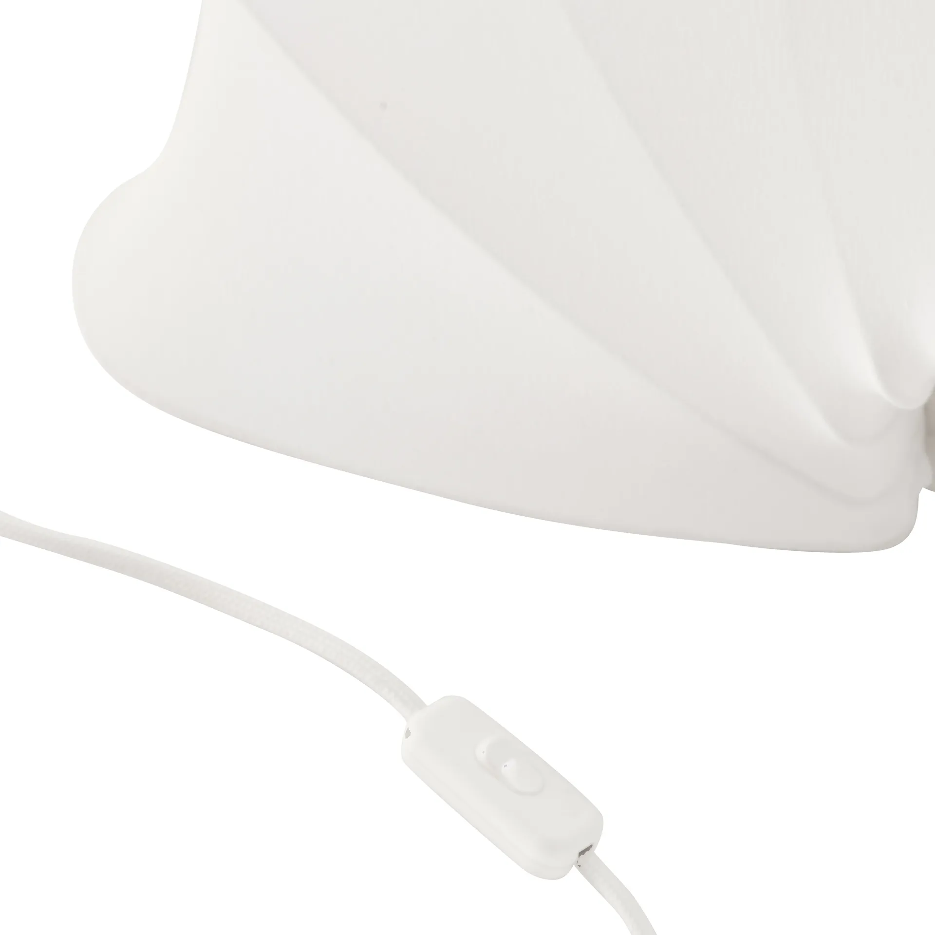 Anna vegglampe L 54 cm, White cotton Watt & Veke