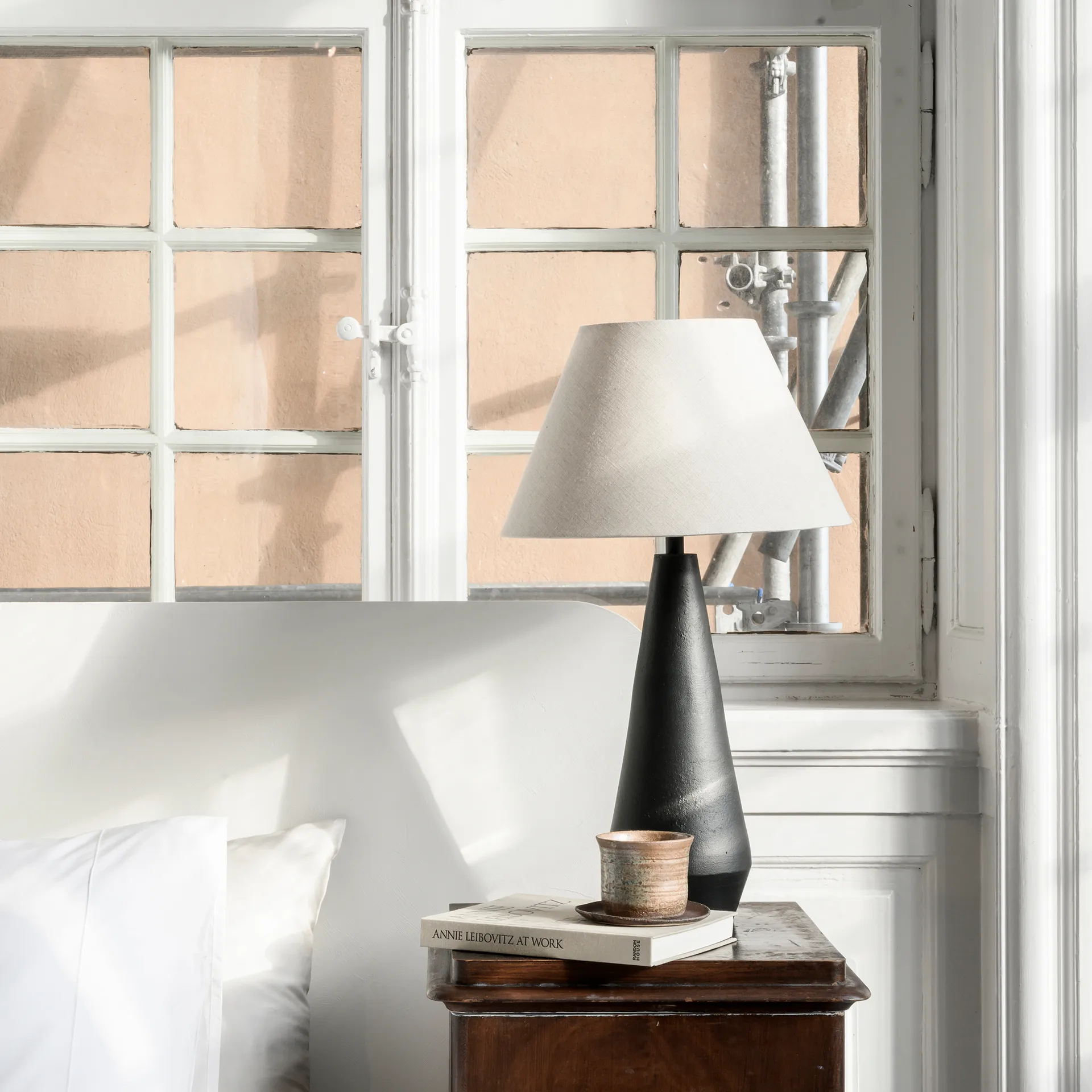 Dallas lampefot 46 cm, Matt svart Watt & Veke