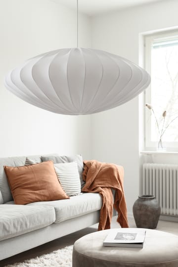 Ellipse lampeskjerm 80 cm bomull - Hvit - Watt & Veke
