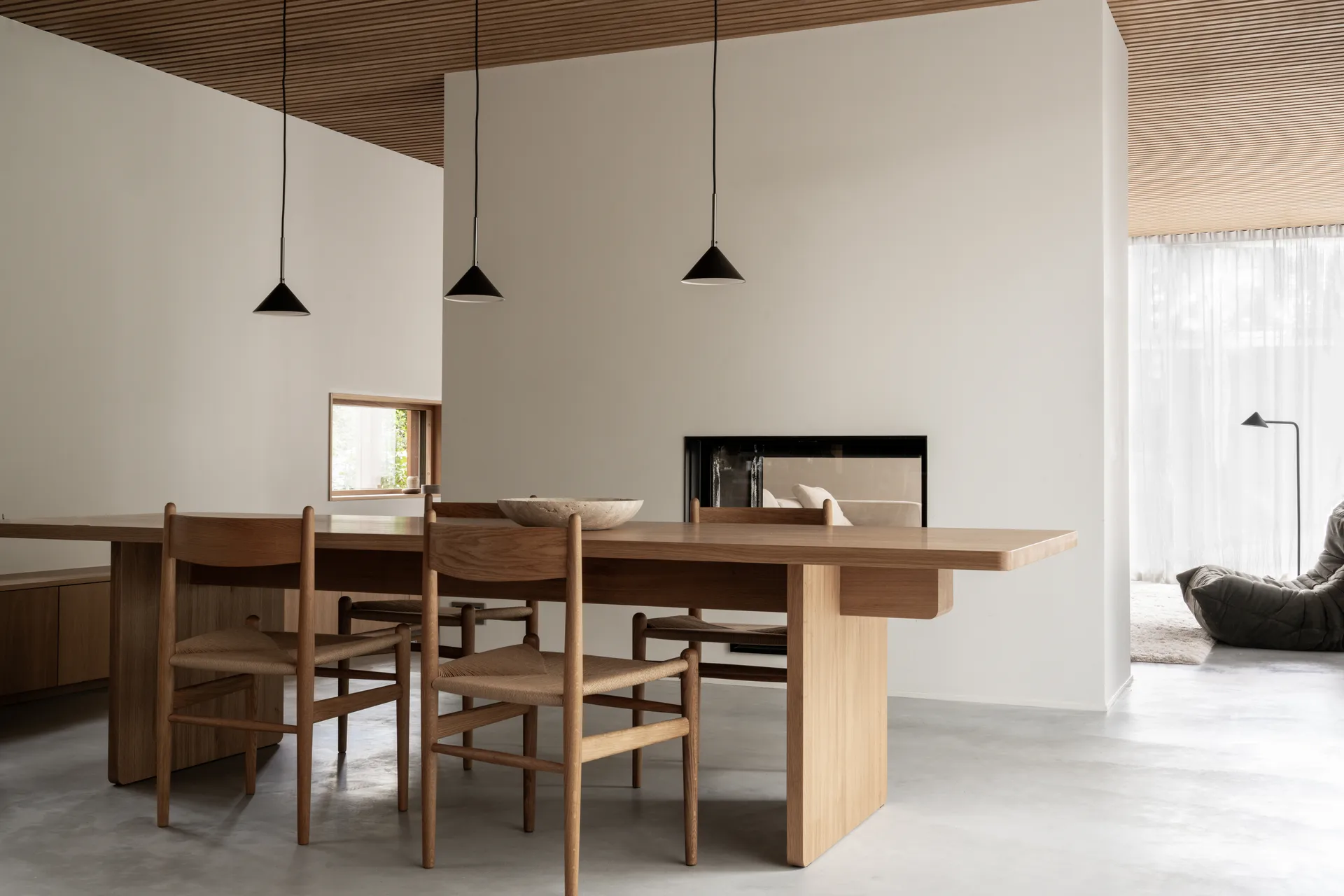 Kuro pendel, Black, Ø17x9 cm Watt & Veke