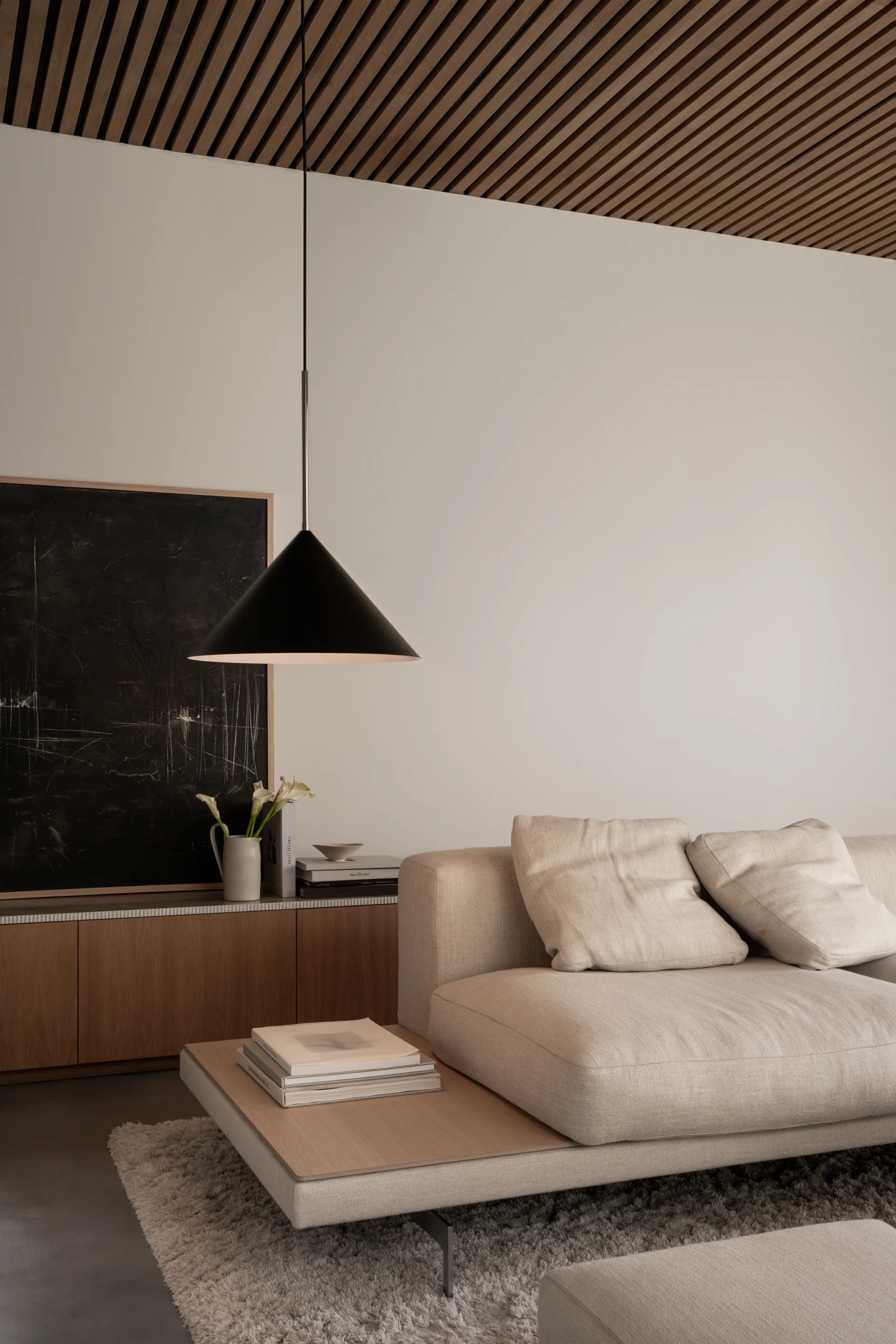 Kuro pendel, Black, Ø45x25 cm Watt & Veke