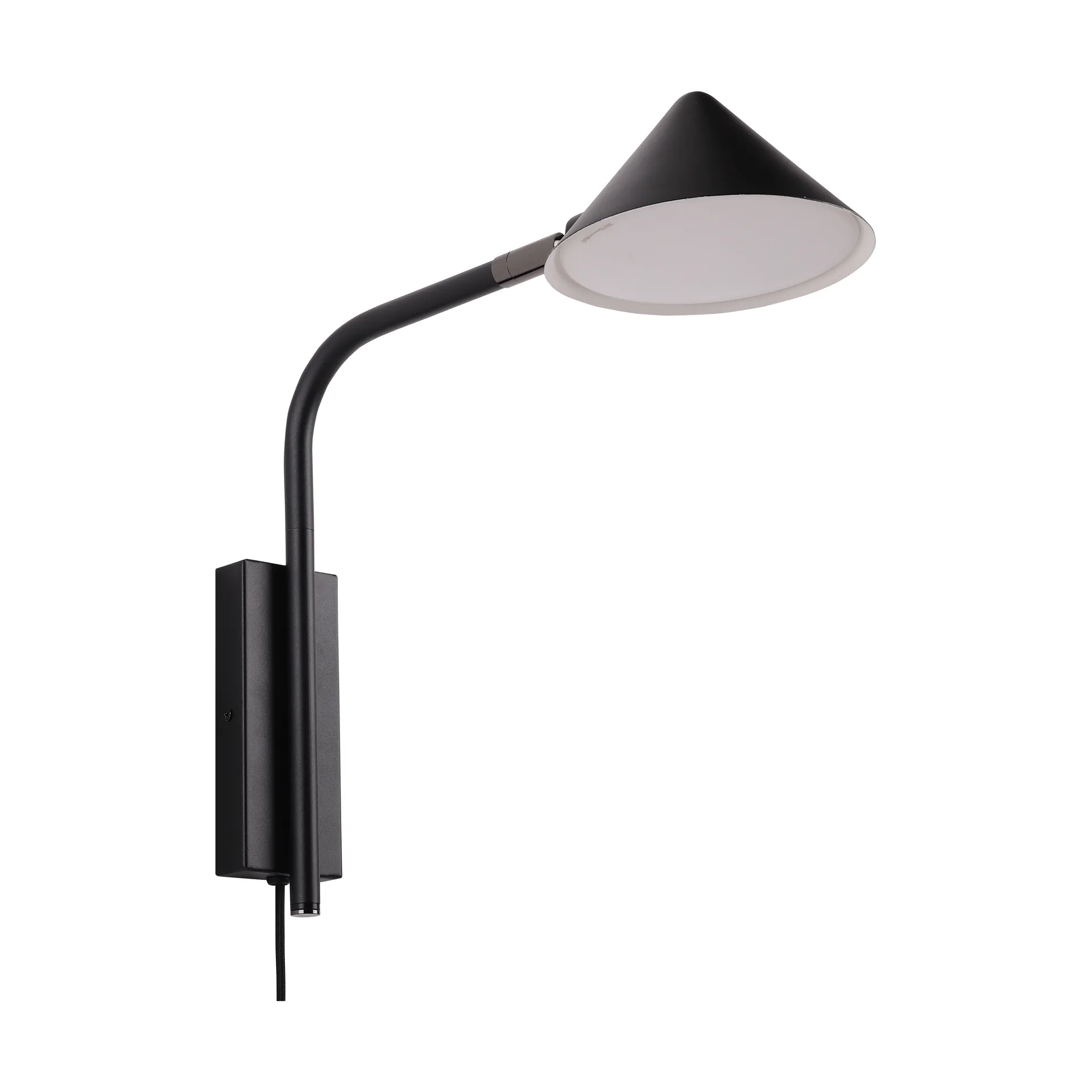 Kuro vegglampe, Black, Ø14x32 cm, vegg Watt & Veke
