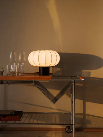 Lunari bordlampe - White-Dark ash, Ø32x24 cm - Watt & Veke