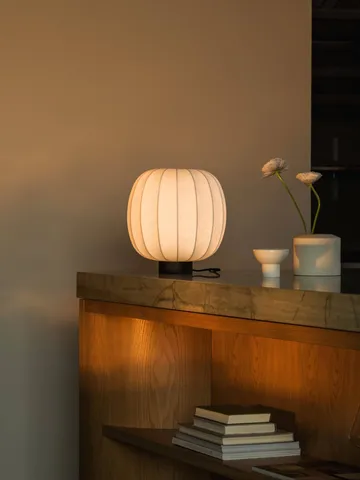 Lunari bordlampe - White-Dark ask, Ø30x32 cm - Watt & Veke