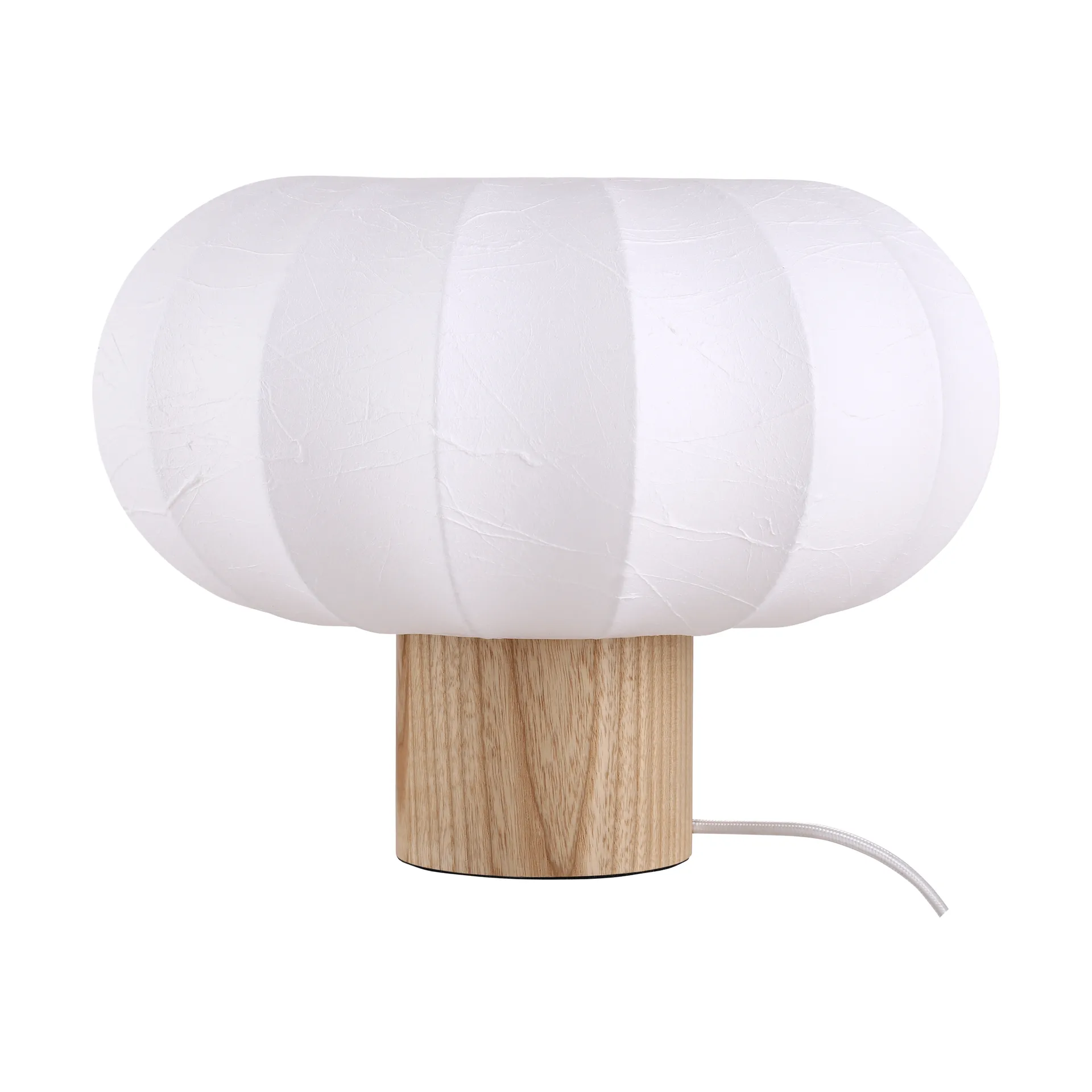 Lunari bordlampe, White-Natural ash, Ø32x24 cm Watt & Veke