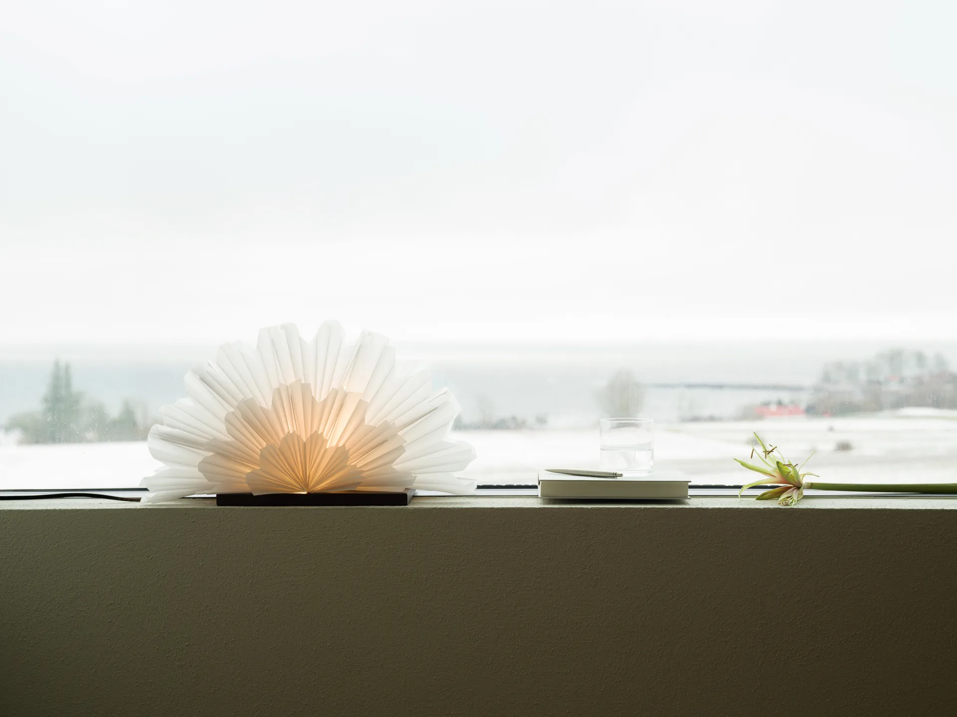 Mezza Snøblomma bordstjerne, White-coffee Watt & Veke