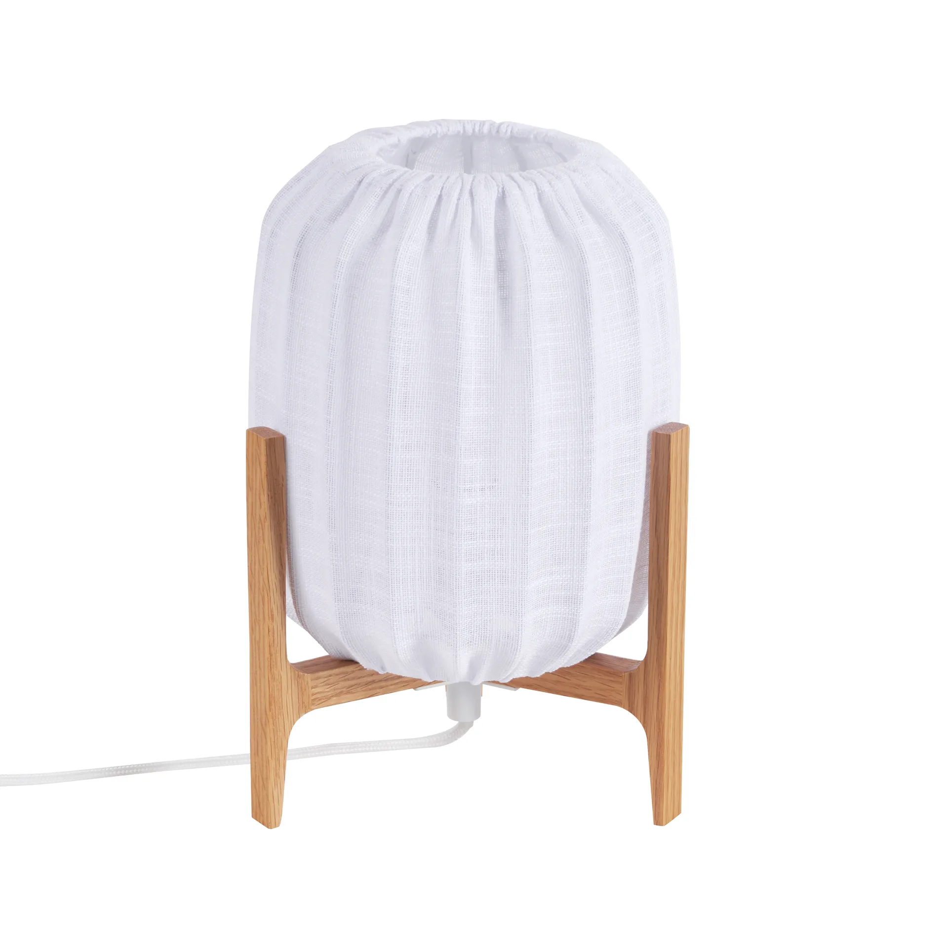 Prisma bordlampe, Oak-White, Mini Ø16x24,3 cm Watt & Veke