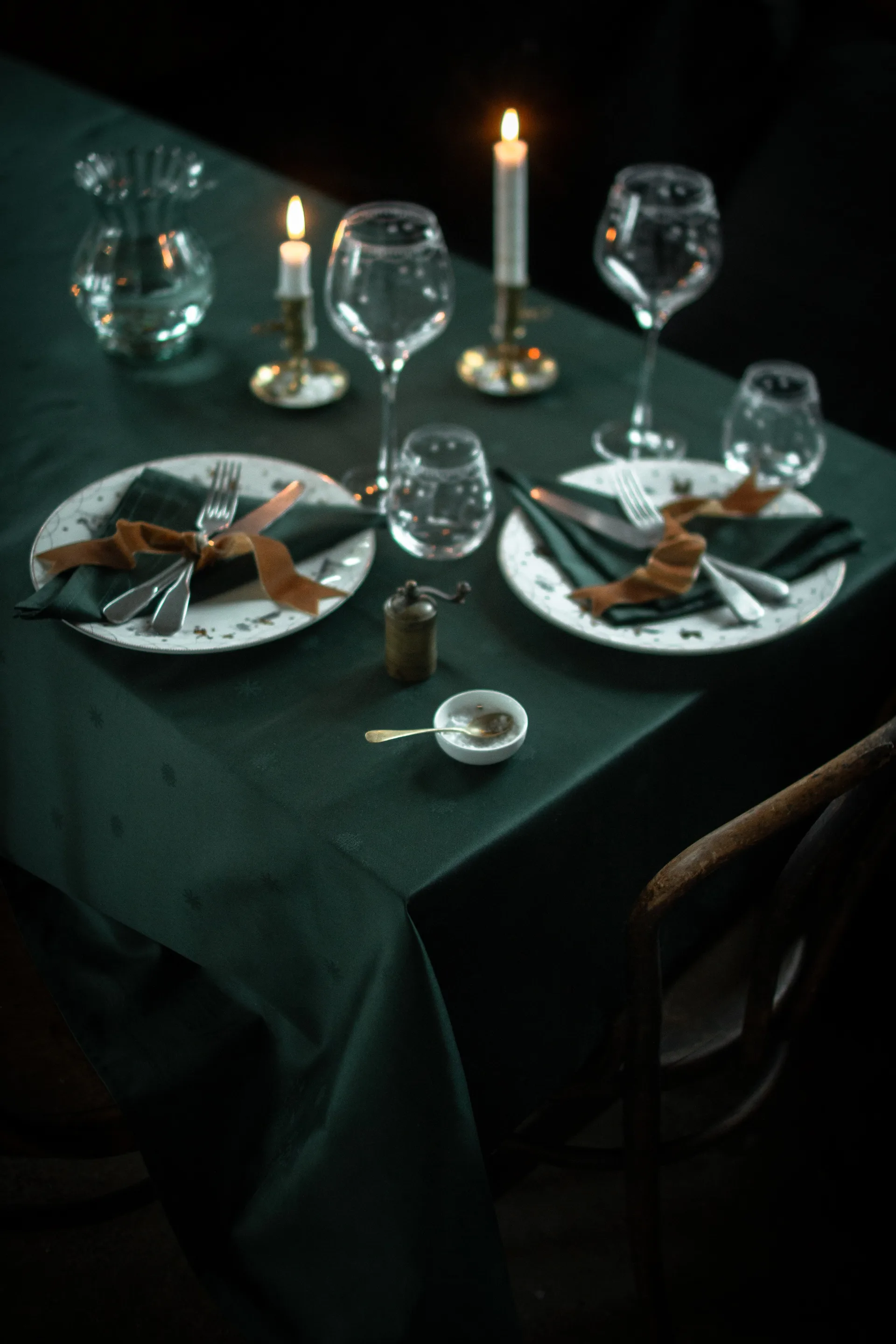 Julemorgen duk, Grønn, 140x240 cm Wik & Walsøe