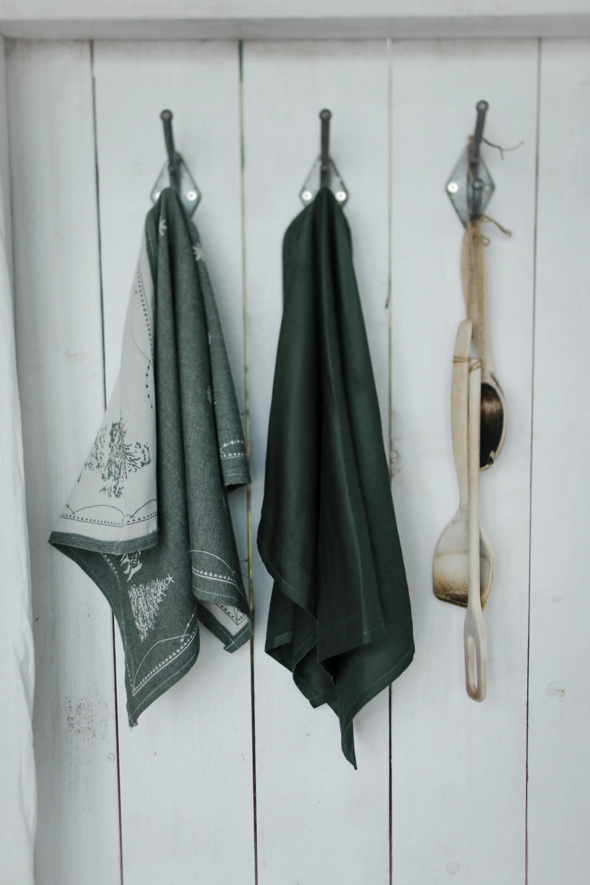 Julemorgen kjøkkenhåndkle 50x70 cm, Grønn Wik & Walsøe