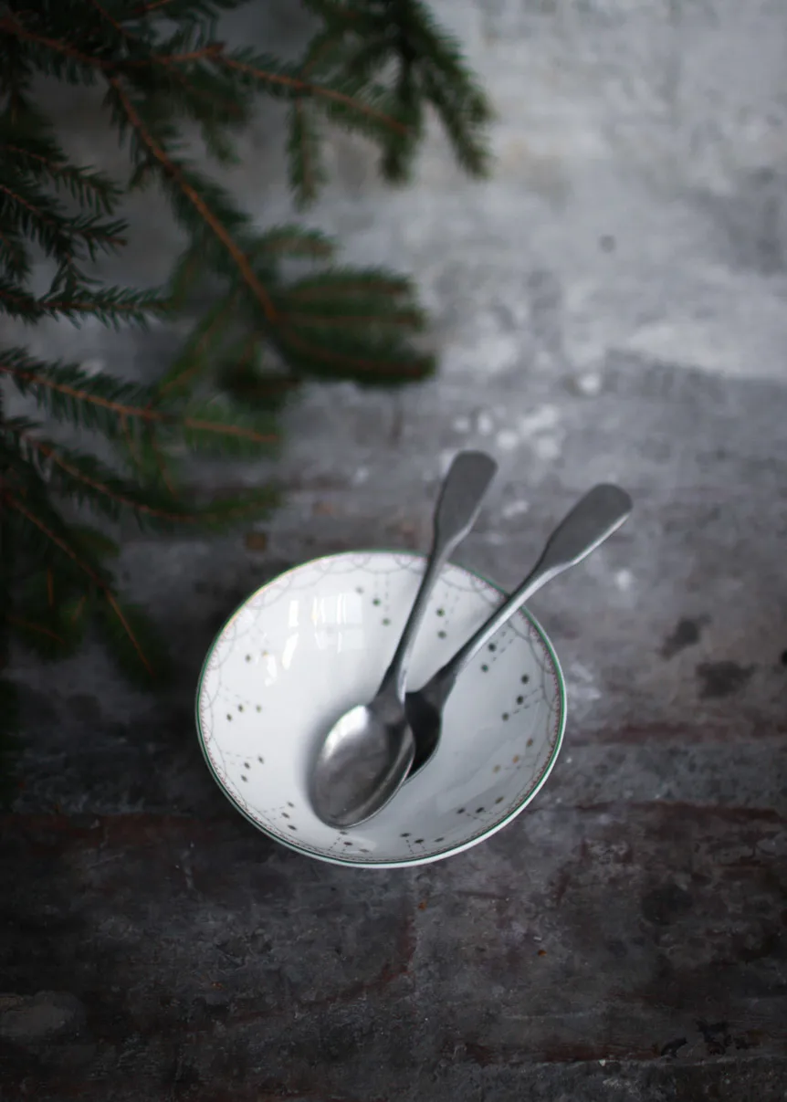 Julemorgen Story & Garlander liten skål 2-pakning, Ø 12 cm Wik & Walsøe