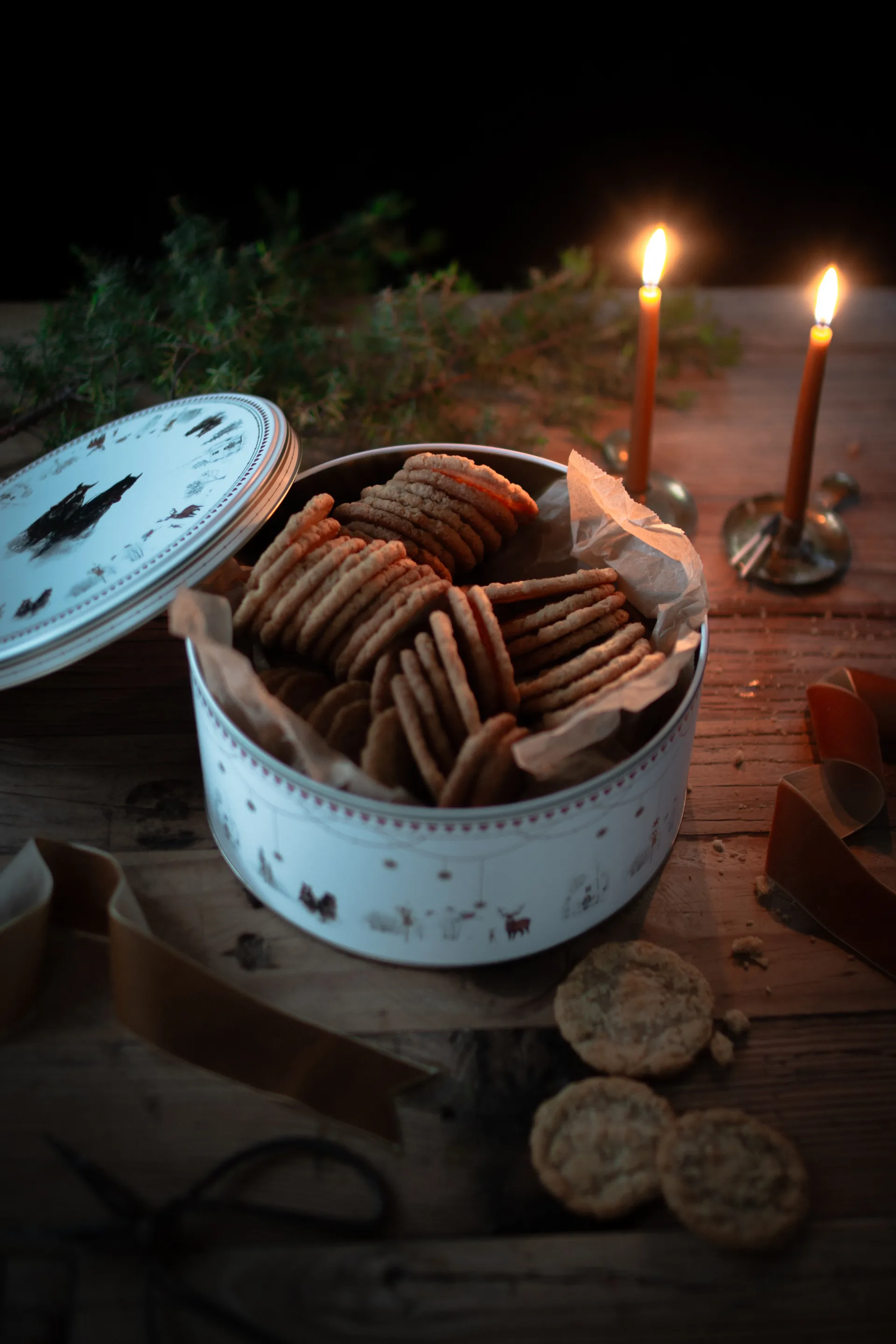 Julemorgen Story kakeboks 2 deler, Hvit-multi Wik & Walsøe