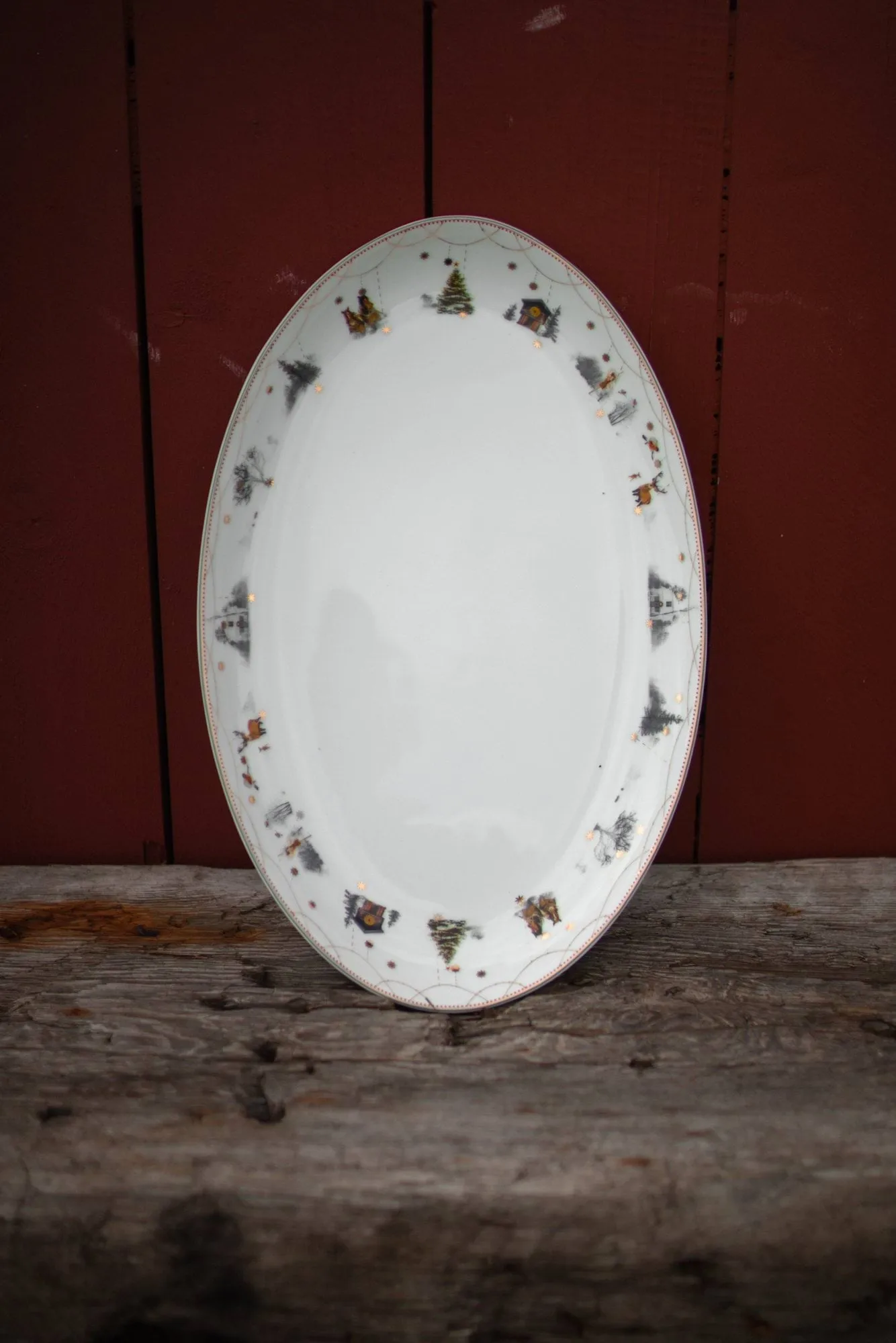 Julemorgen Story ovalt fat, 39 cm Wik & Walsøe