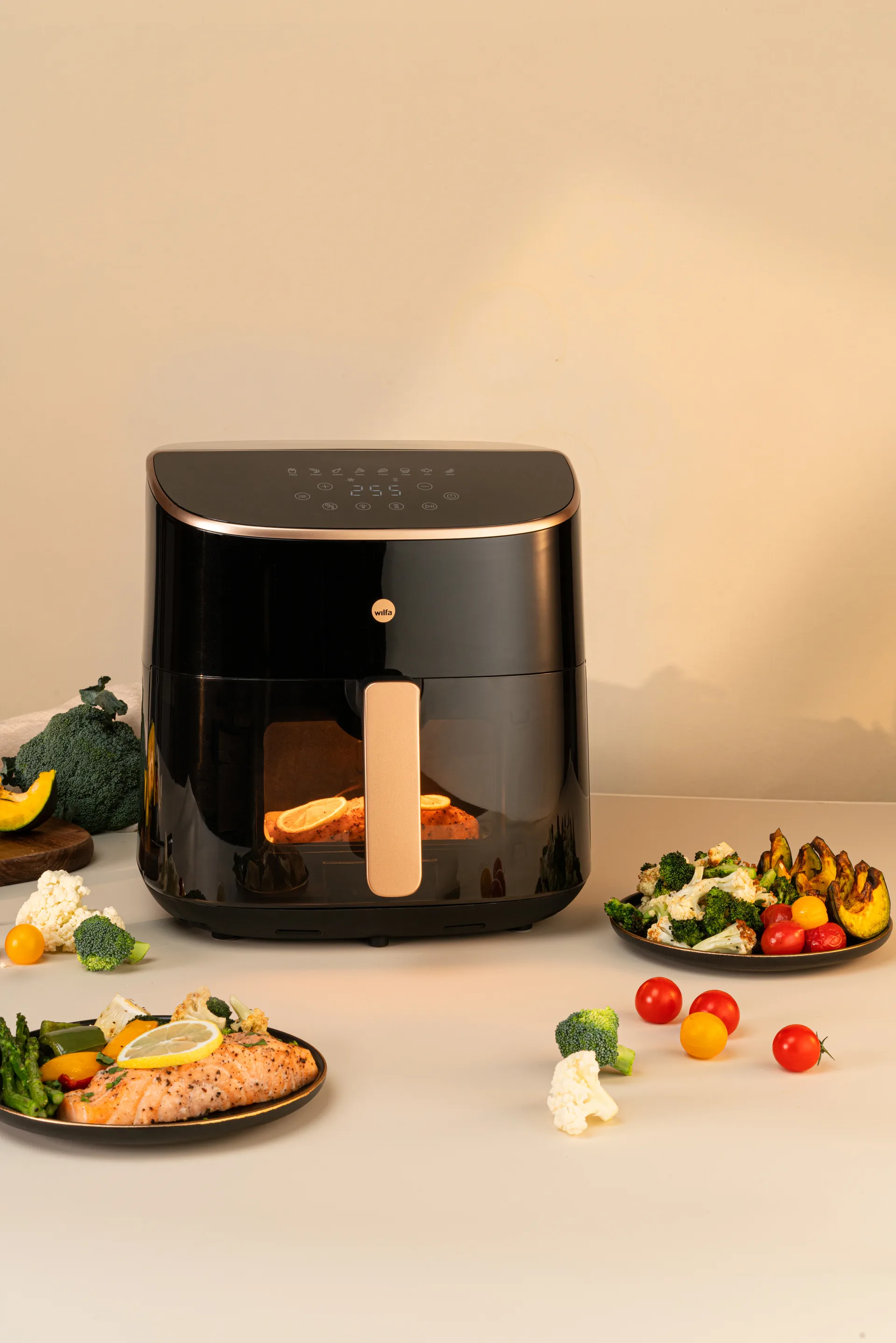 AFD-80 Split Airfryer XL 8 L, Svart Wilfa