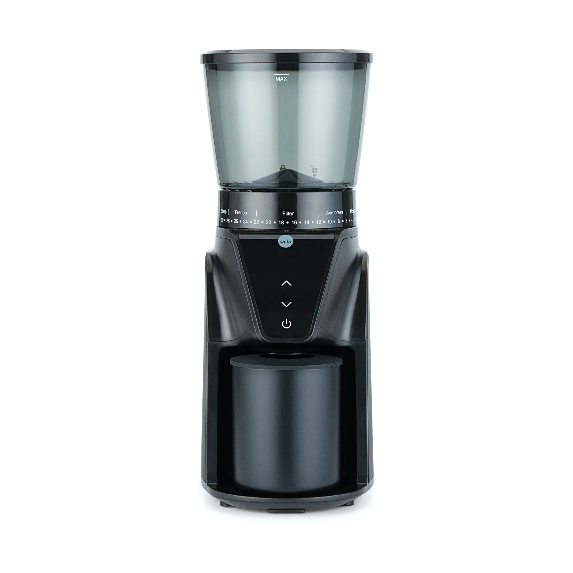 CG1B-275 balance kaffekvern, Svart Wilfa