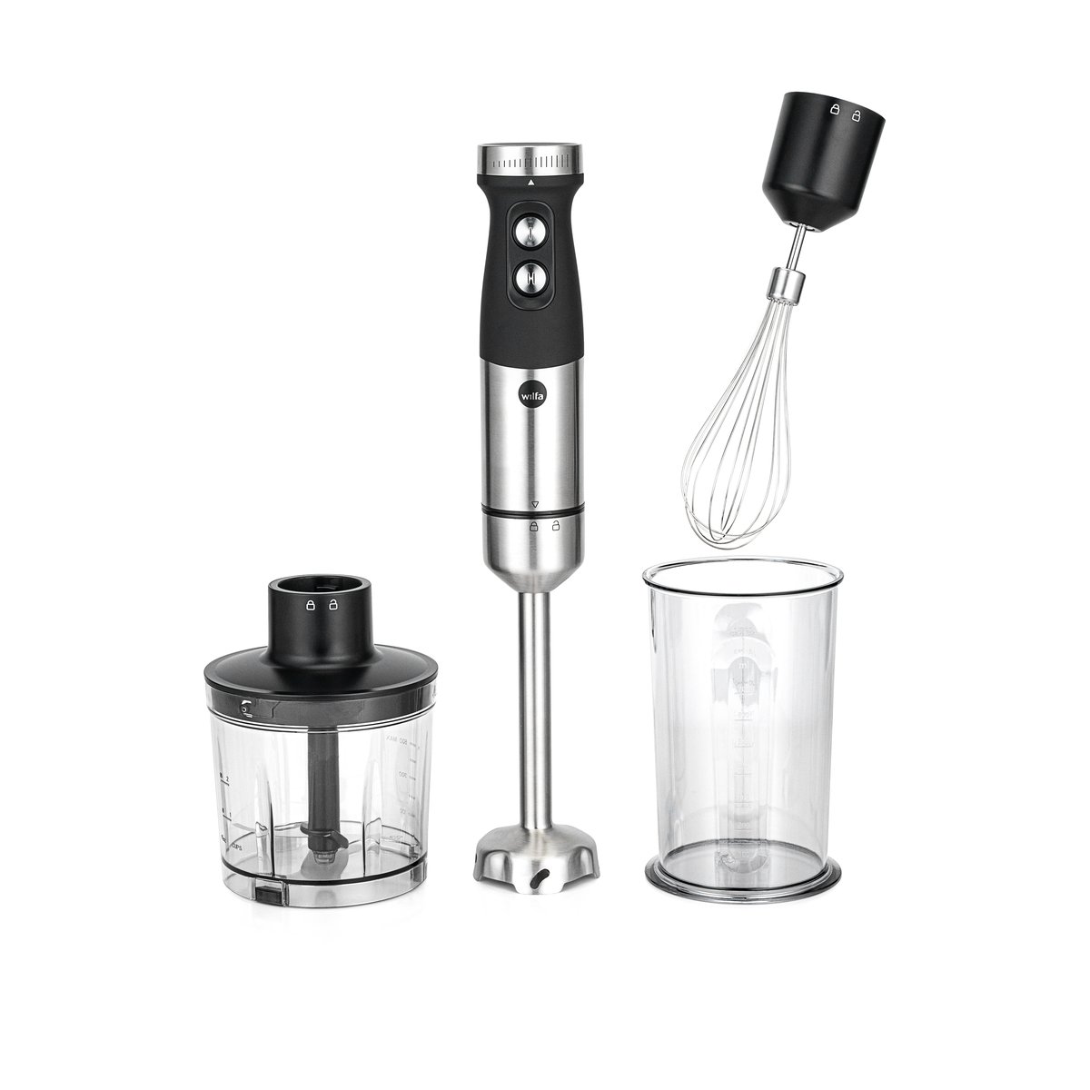 Wilfa Fusion SM2B-1000FP stavmikser 4 deler