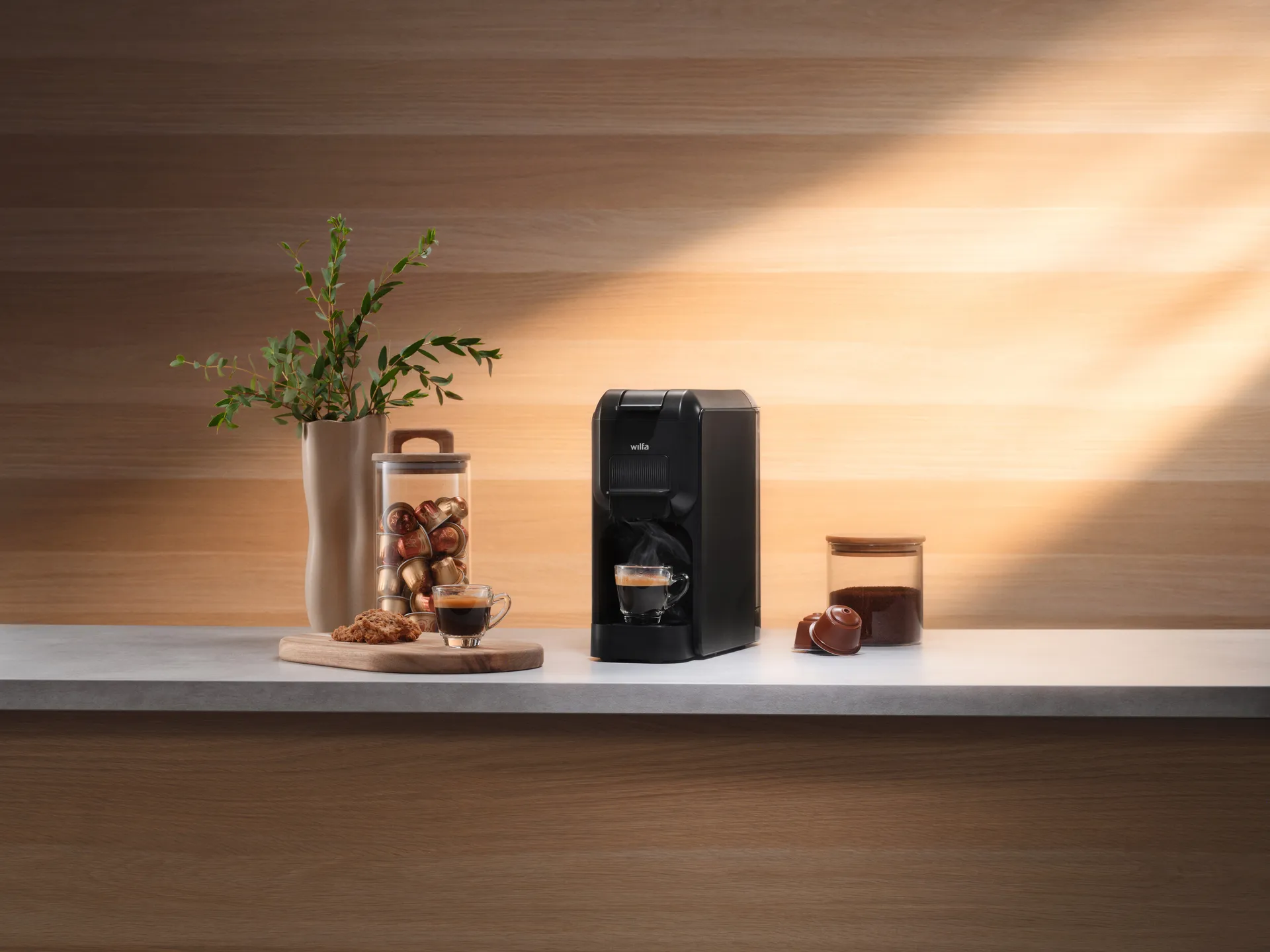 Volo MMA1T-TC15 multi mini kaffemaskin, Svart Wilfa