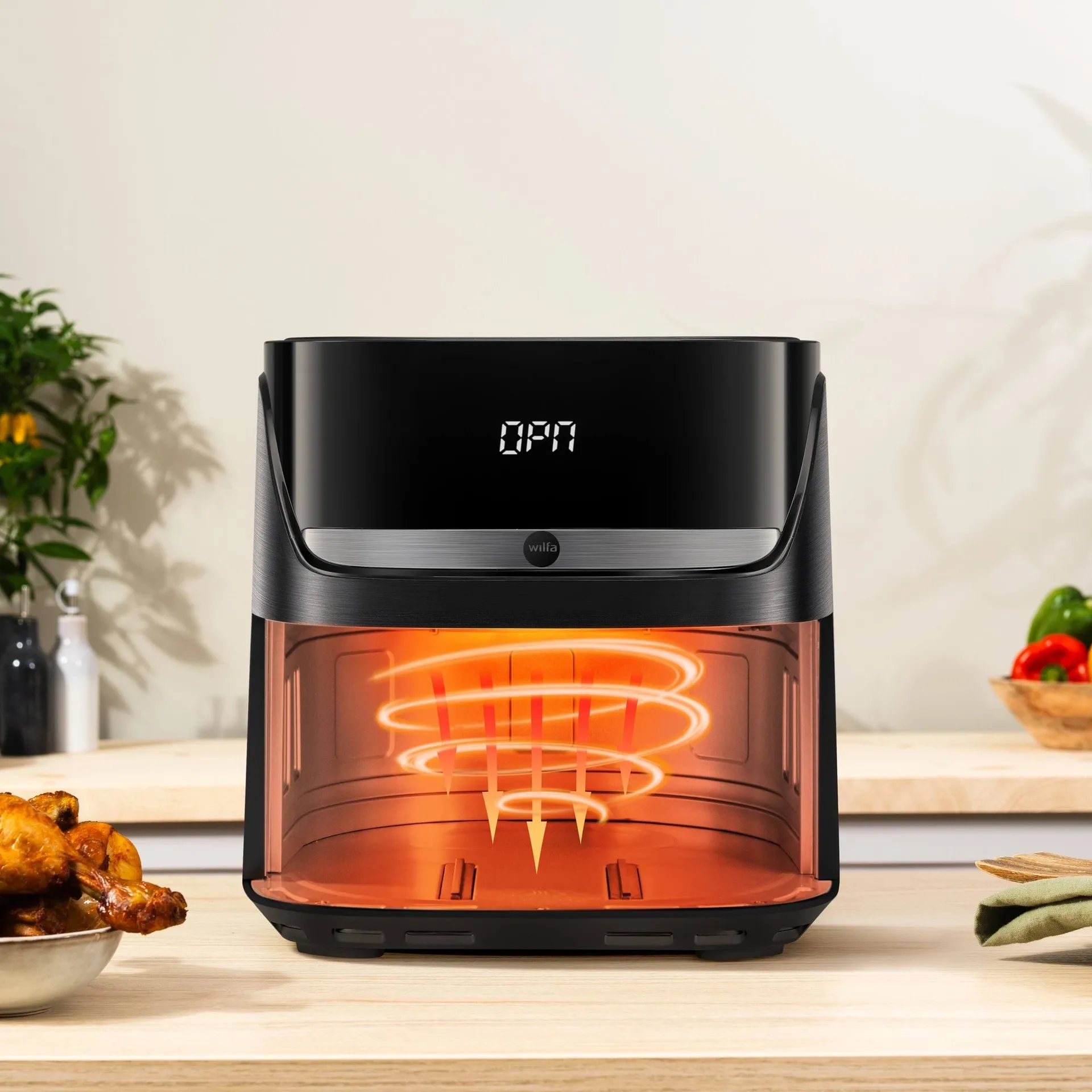 Wilfa AF4B-40P Crispier airfryer, Svart, 4 l Wilfa