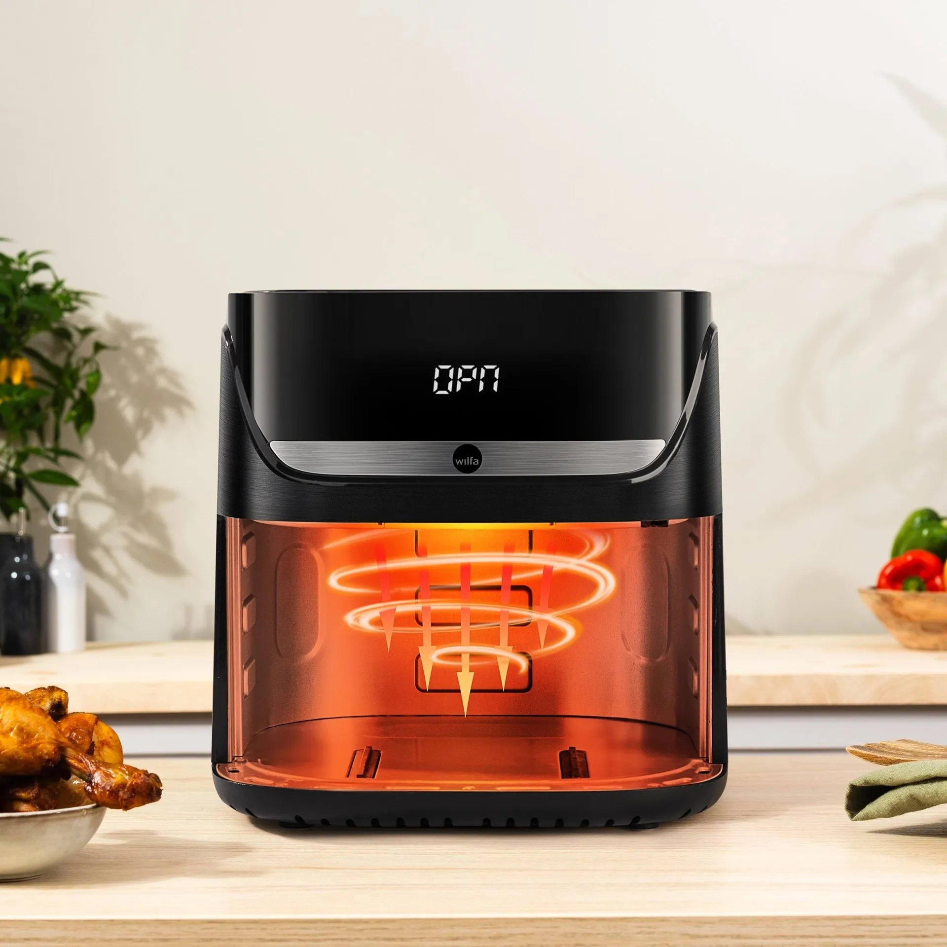 Wilfa AF5B-60P Crispier airfryer, Svart, 6 l Wilfa