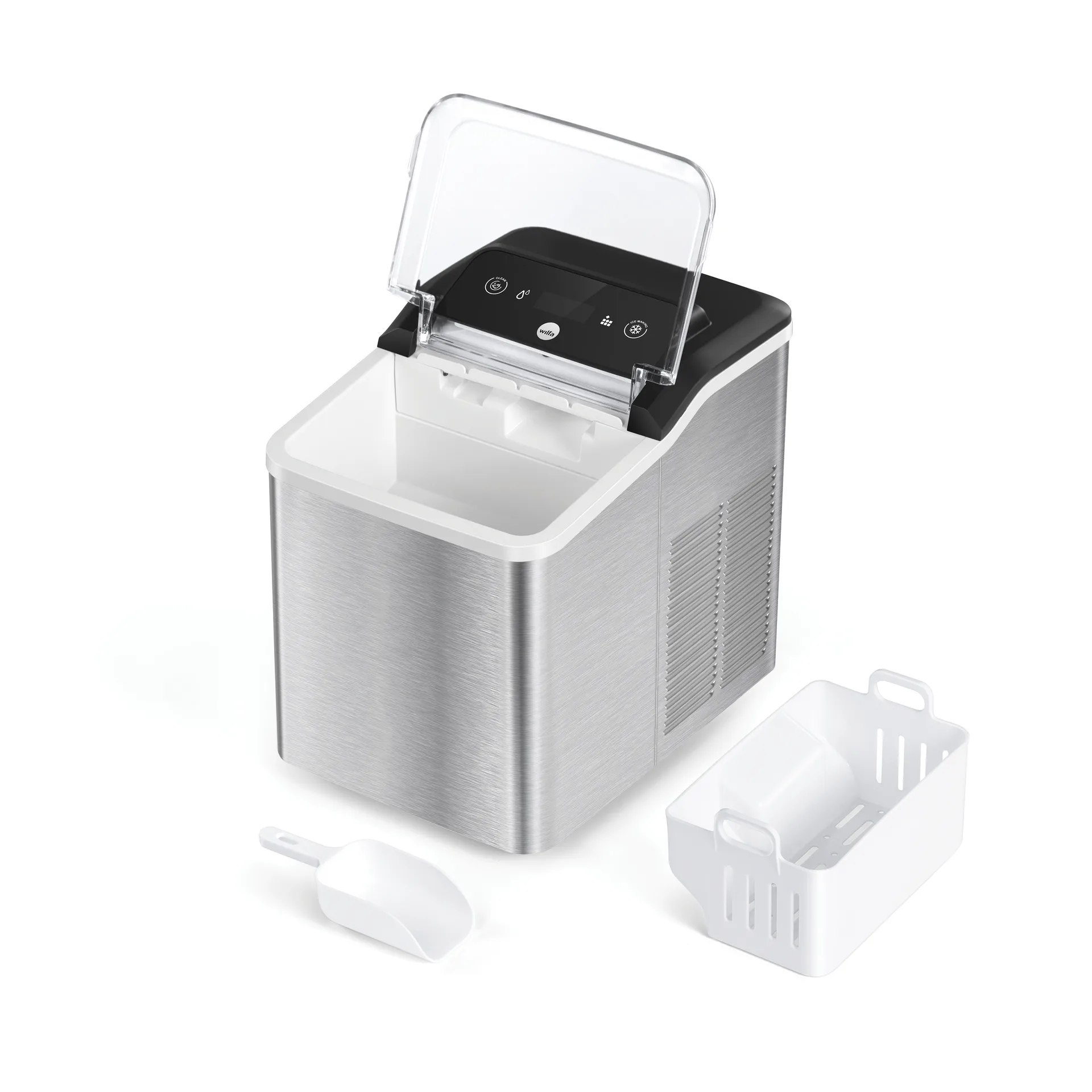 Wilfa Frost isbitmaskin nugget, Rustfritt stål, 1,4 l Wilfa