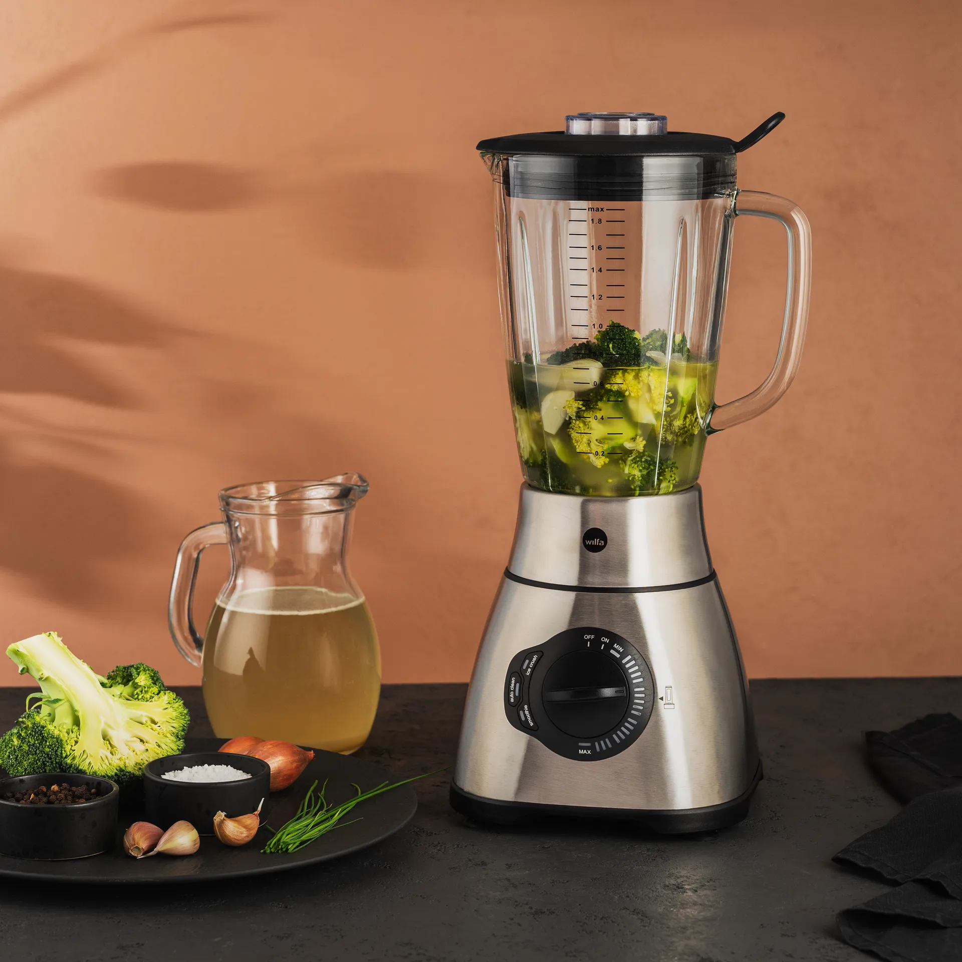 Wilfa Xplode vital blender, Rustfritt stål, 1,8 l Wilfa