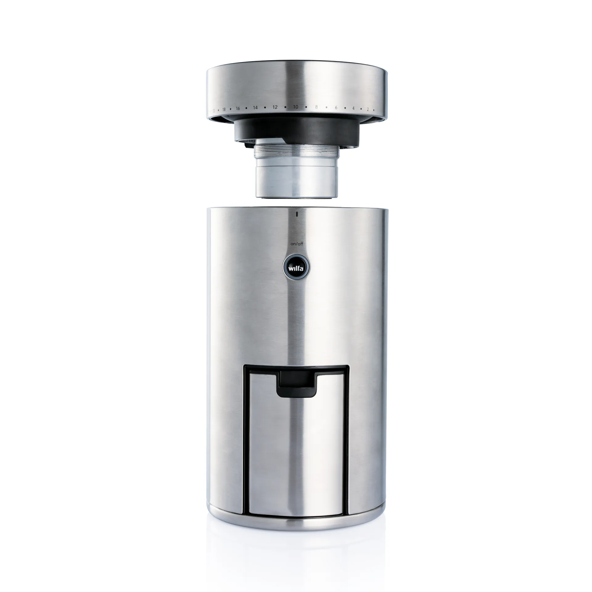 WSFB-100S kaffekvern, Sølv Wilfa