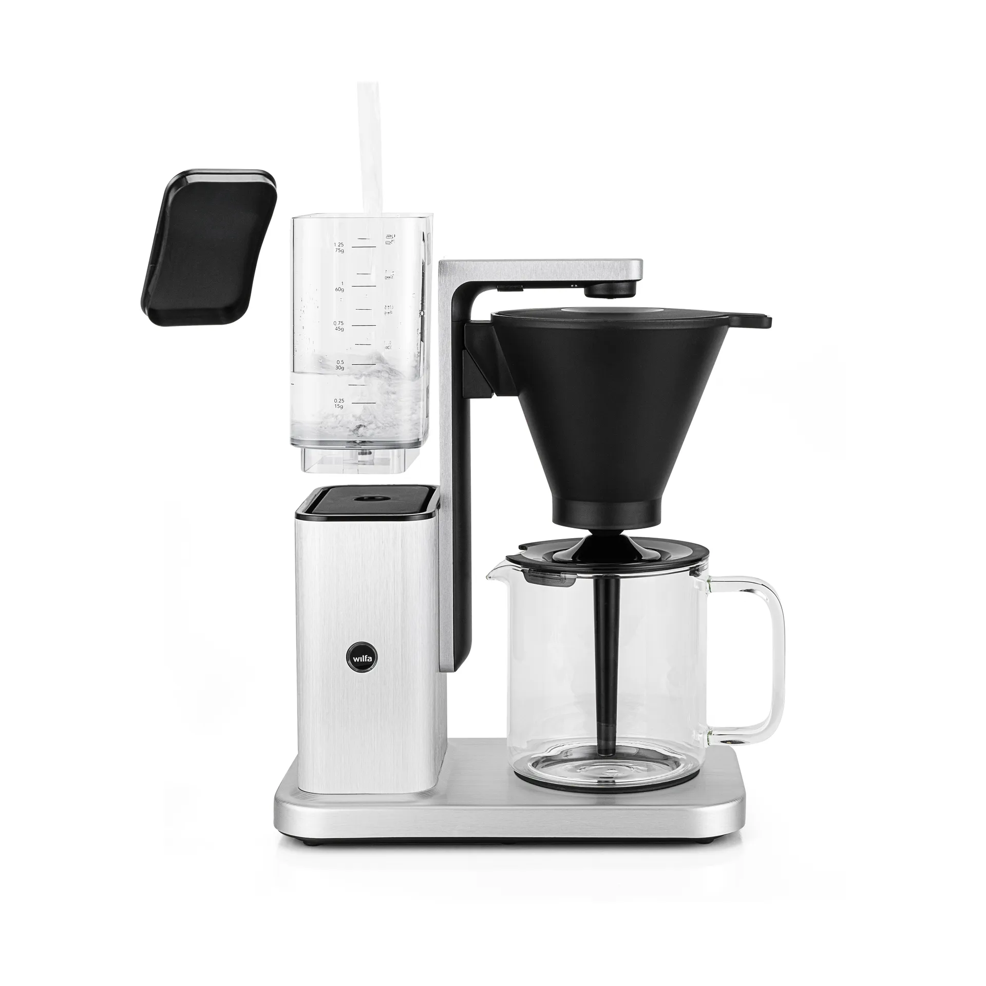 Zense CM10ABA-A125 alux auto kaffetrakter, Sølv Wilfa
