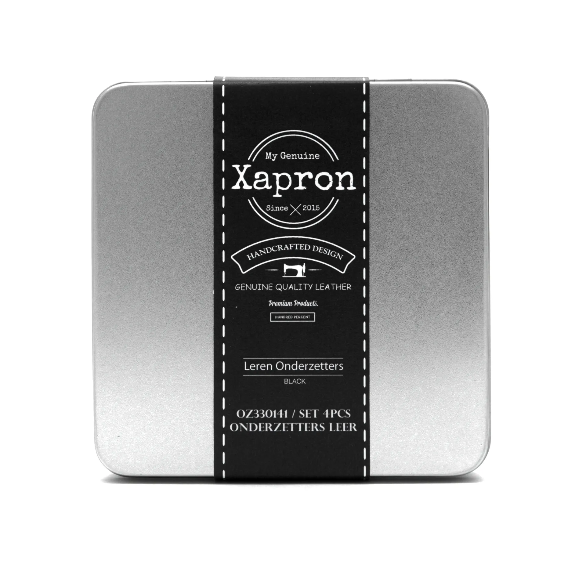 Cuba glassunderlag 4-pakning, Black Xapron