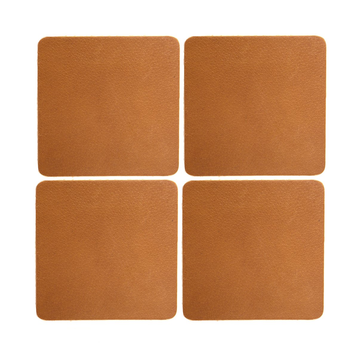 Xapron Cuba glassunderlag 4-pakning Camel
