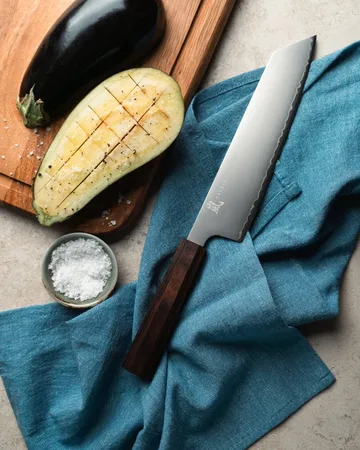 Hana kiritsukekniv - Rustfritt stål-pakkatre, 20 cm - Yaxell